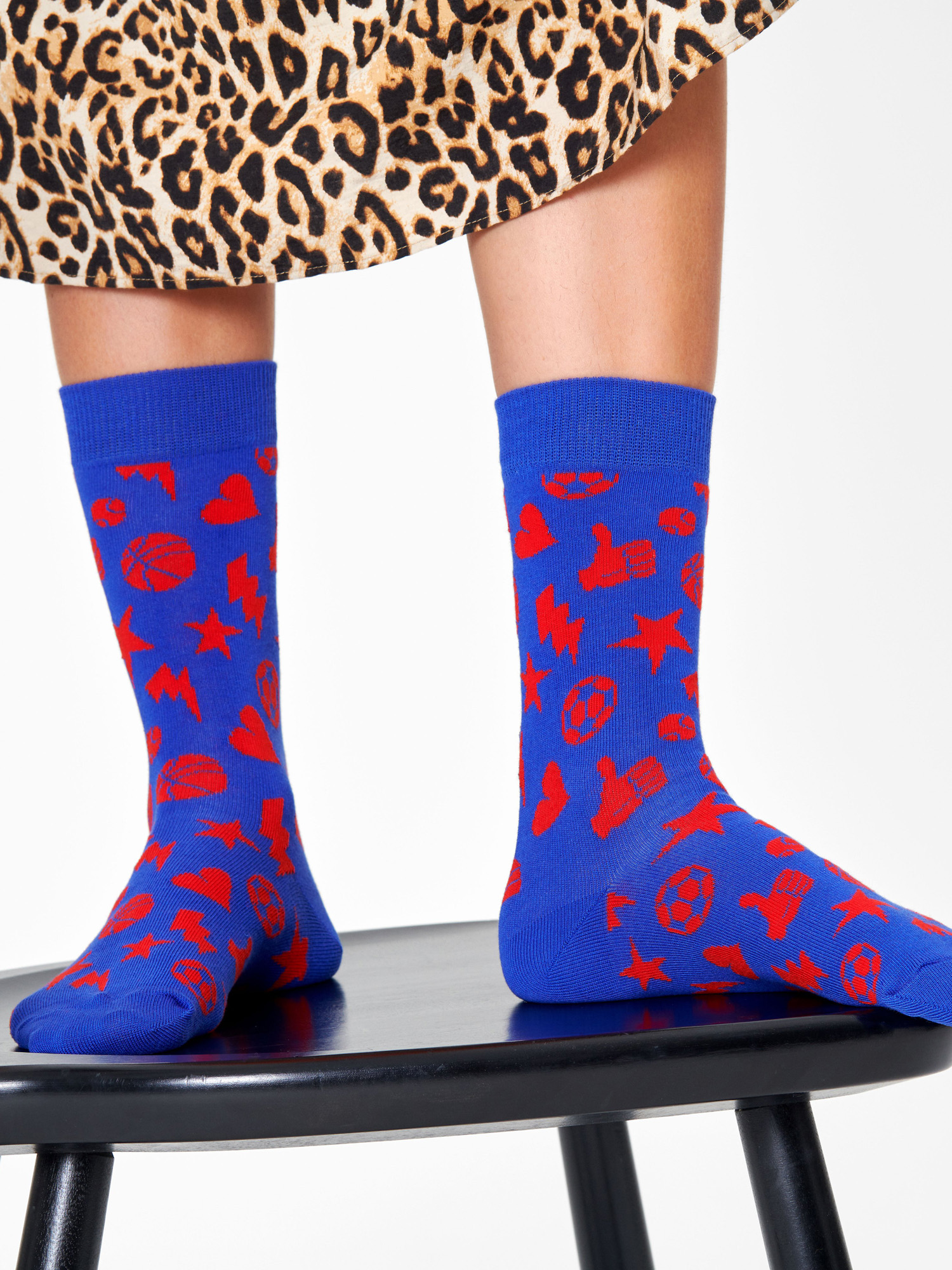 Skarpetki Happy Socks Play It (purple/red)