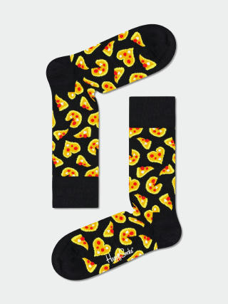 Skarpetki Happy Socks Pizza Love (black/yellow)