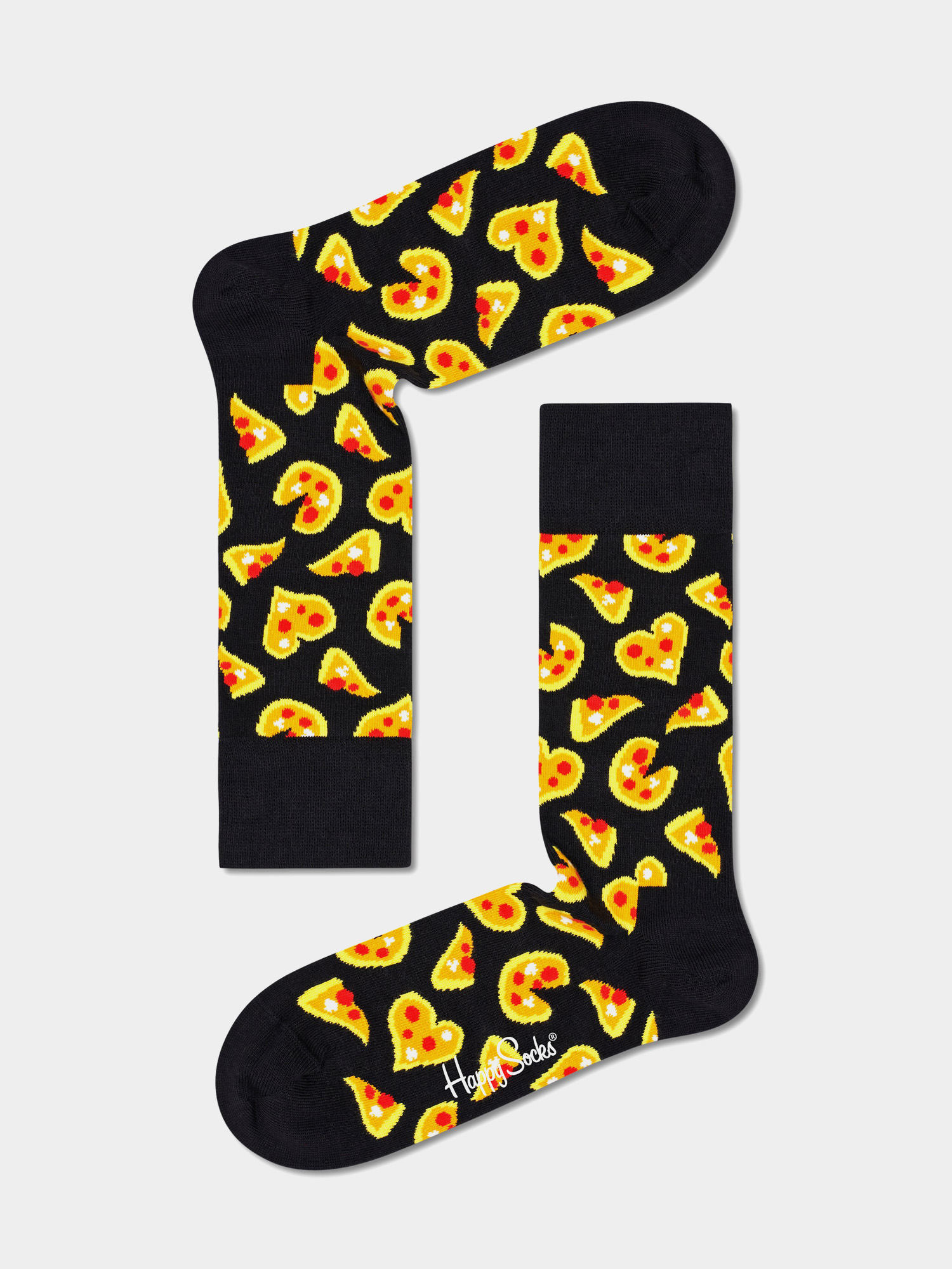 Skarpetki Happy Socks Pizza Love (black/yellow)