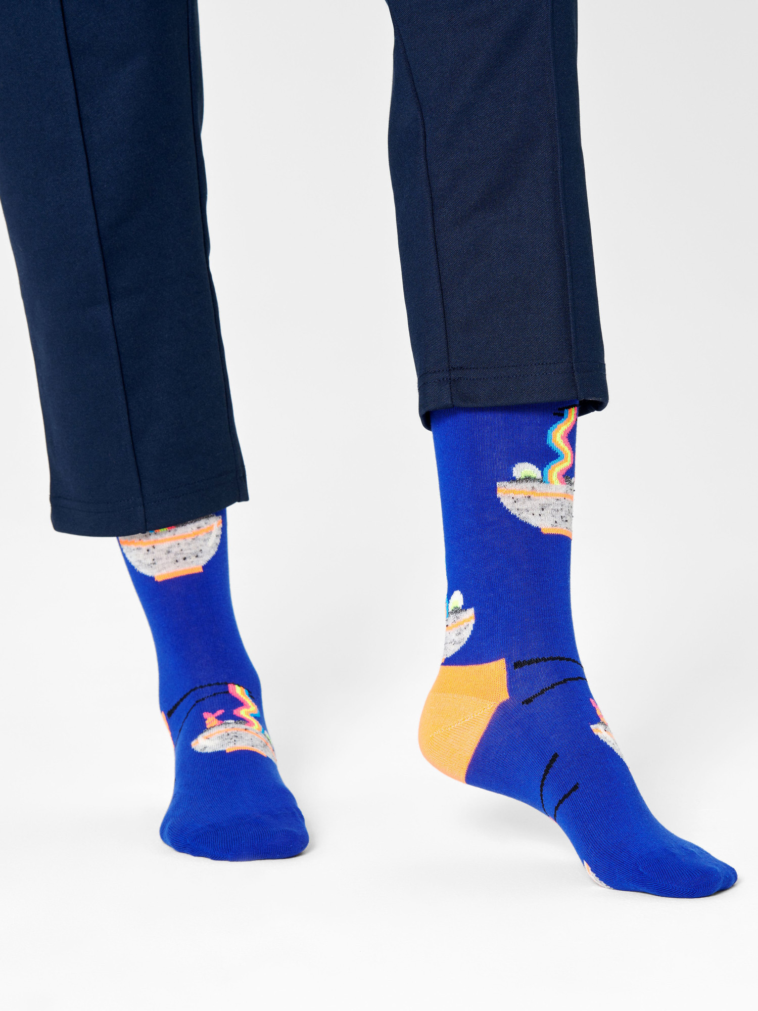Skarpetki Happy Socks Rainbow Ramen (purple/yellow)