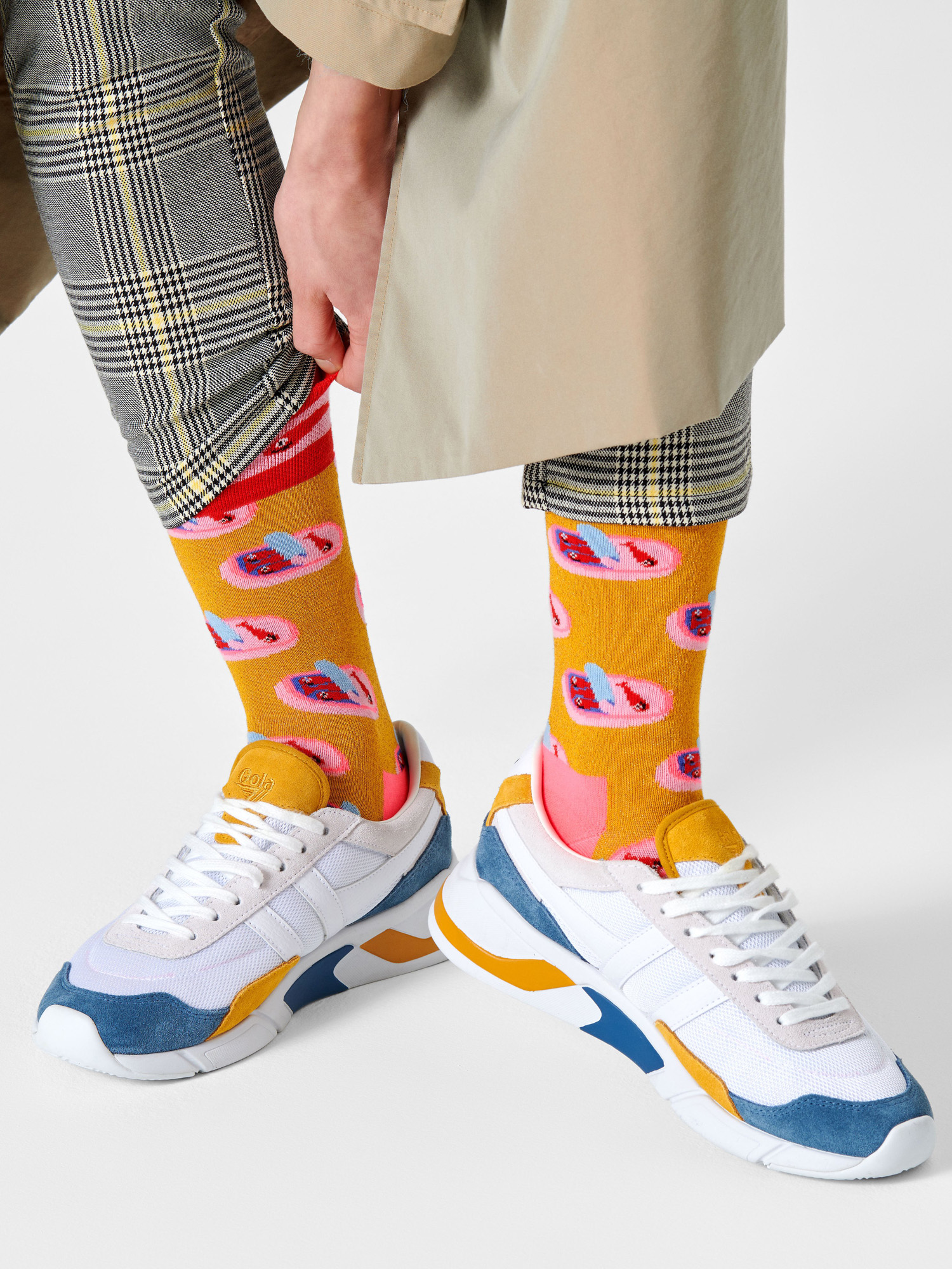 Skarpetki Happy Socks Sardines In A Tin (yellow/pink)