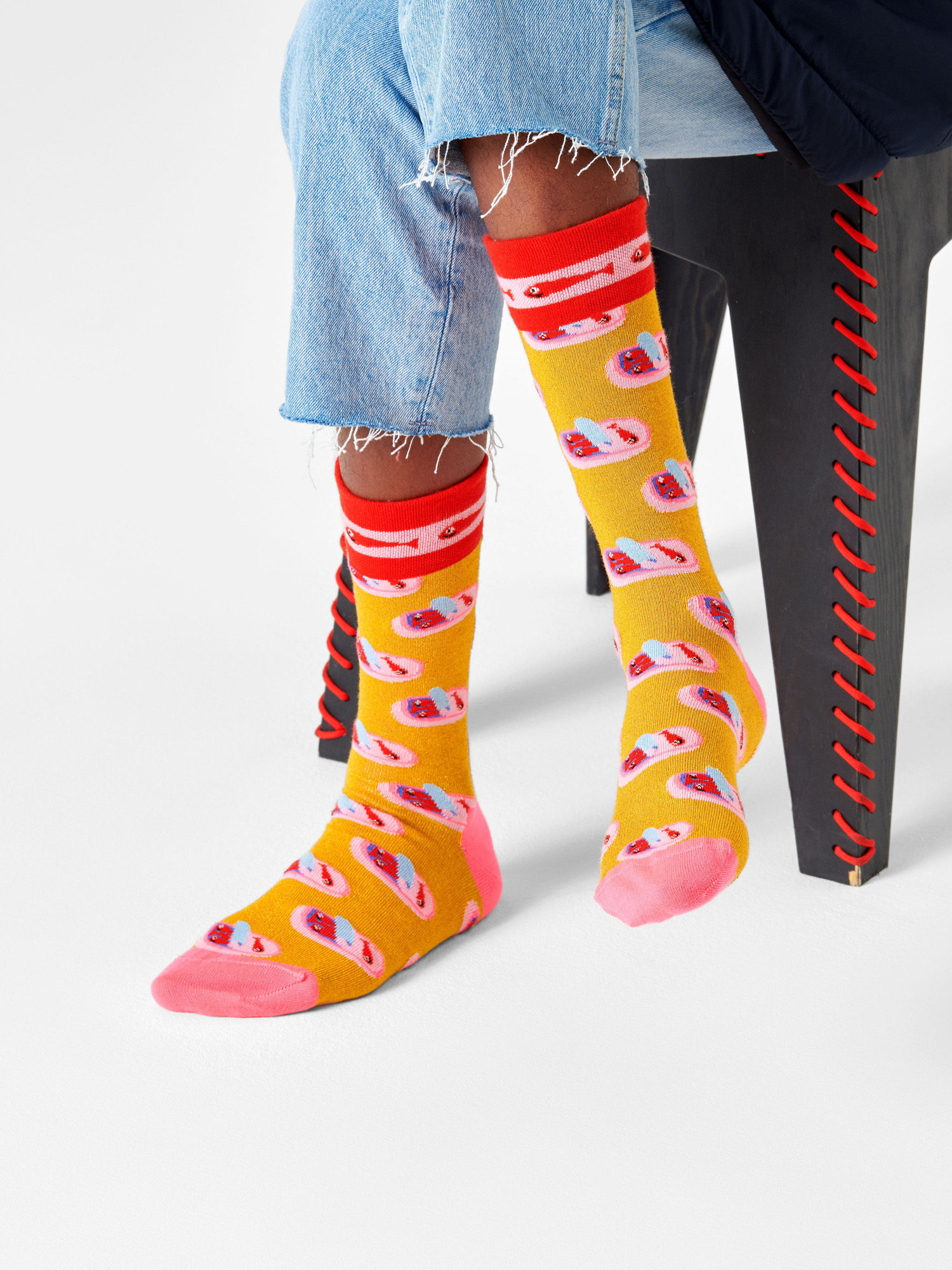 Skarpetki Happy Socks Sardines In A Tin (yellow/pink)