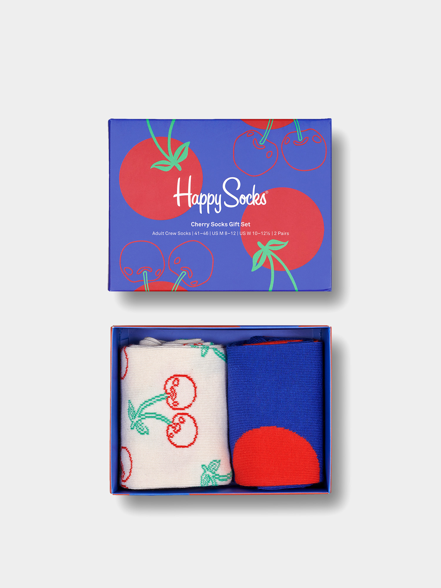 Skarpetki Happy Socks Cherriess Gift Set 2Pk (blue/red)
