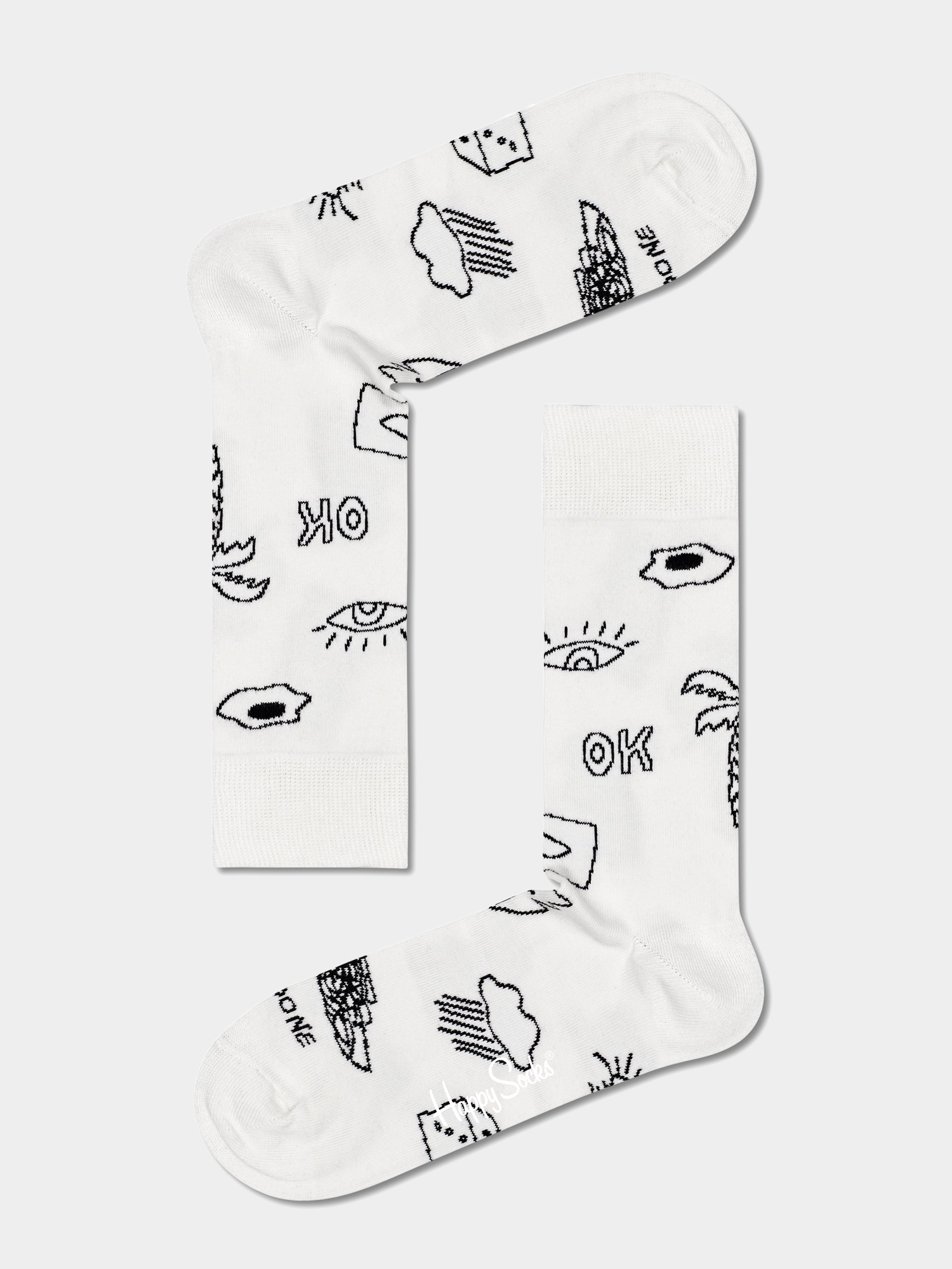 Skarpetki Happy Socks Black And Whites Gift Set 4Pk (black/white/mix)