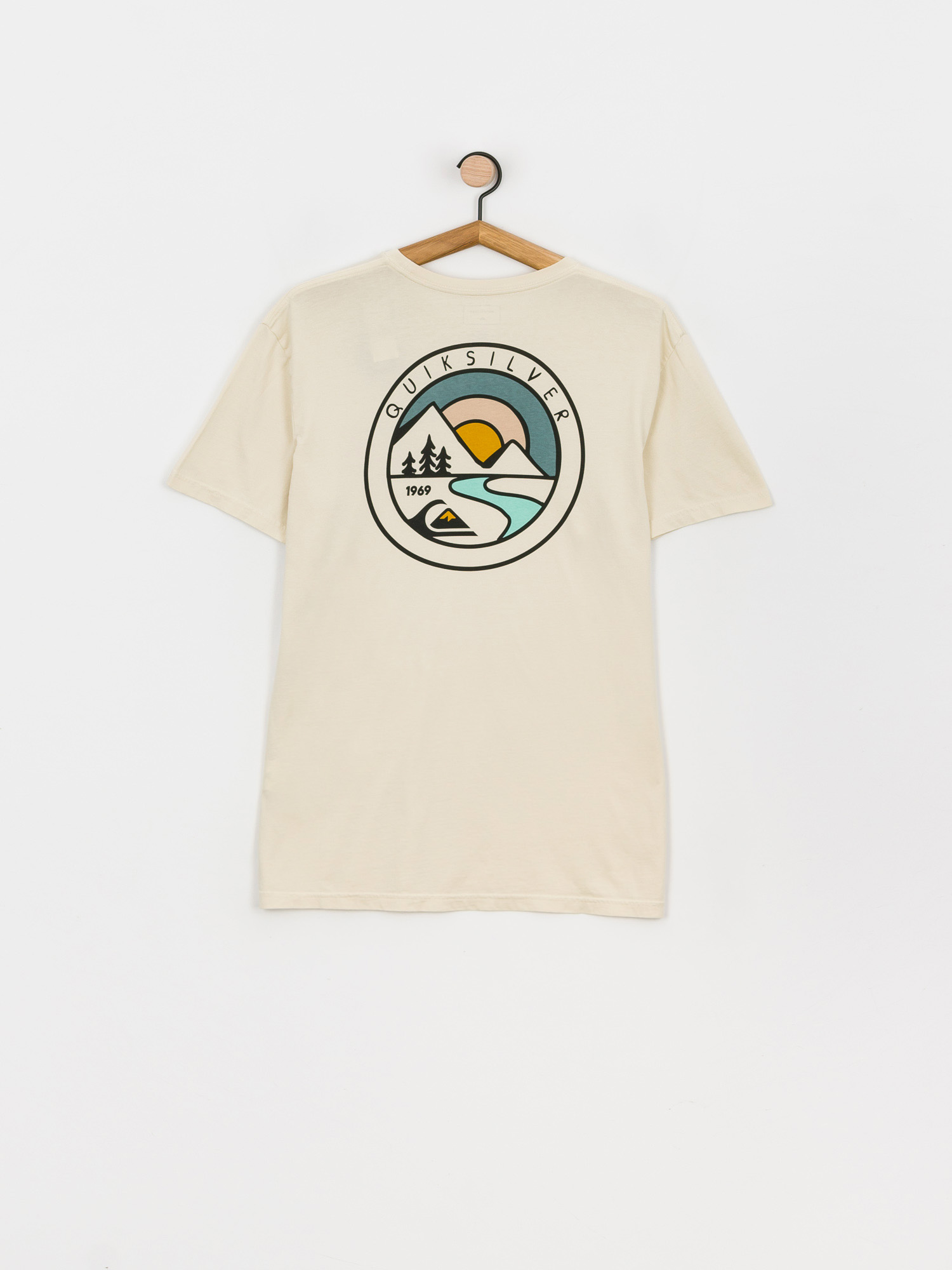 T-shirt Quiksilver Mountain View (oatmeal)