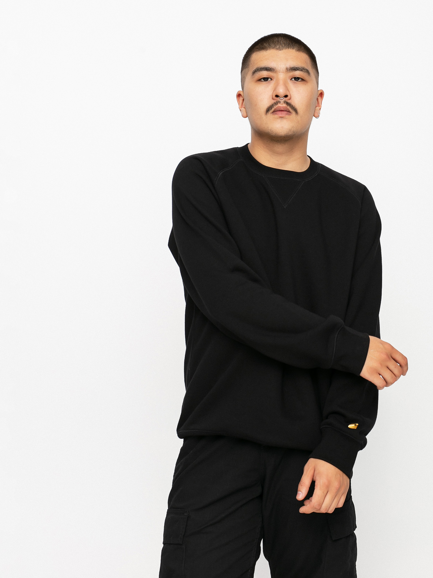 Bluza Carhartt WIP Chase (black/gold)