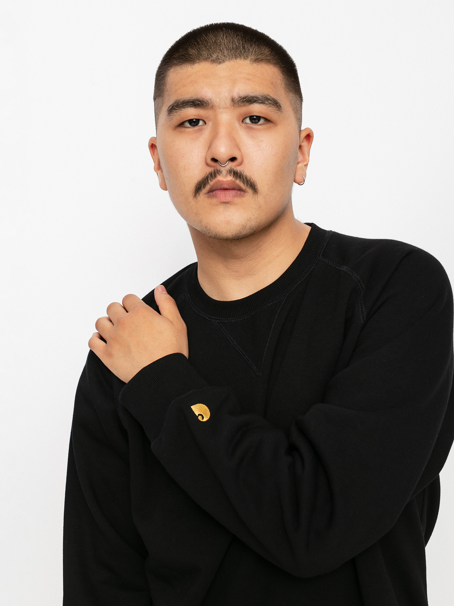 Bluza Carhartt WIP Chase (black/gold)