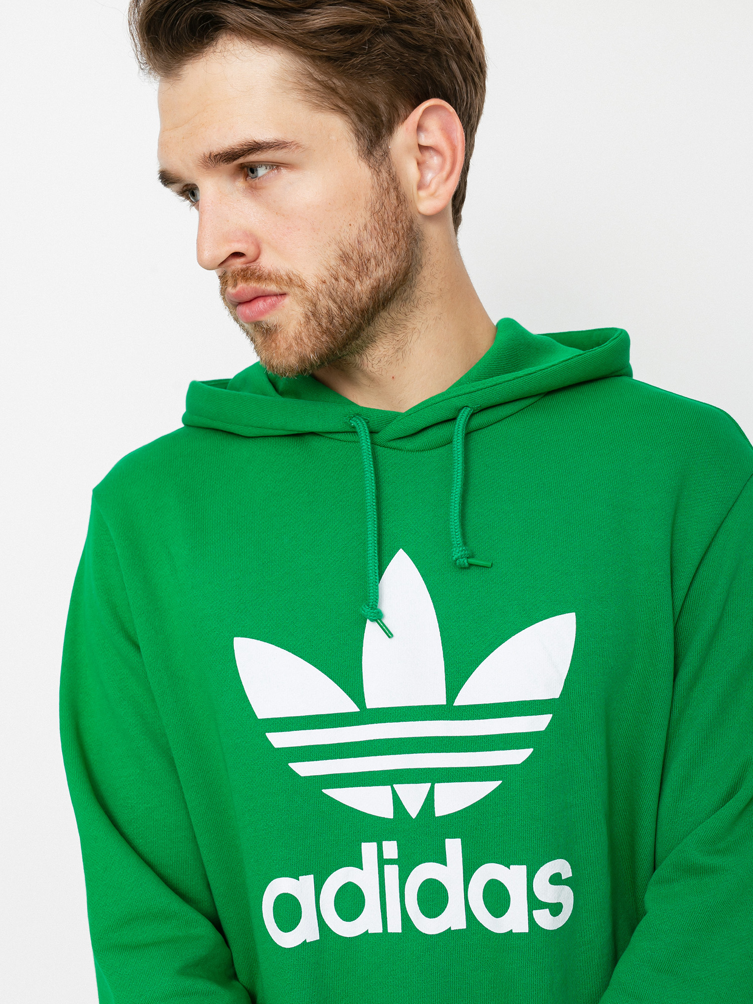 Bluza z kapturem adidas Originals Trefoil HD (green/white)