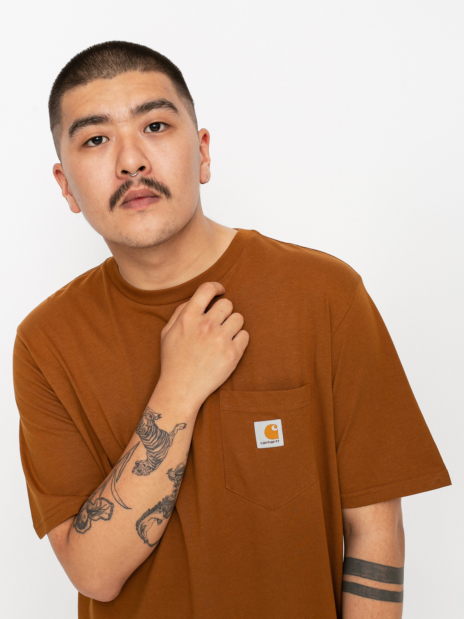 T-shirt Carhartt WIP Pocket (tawny)