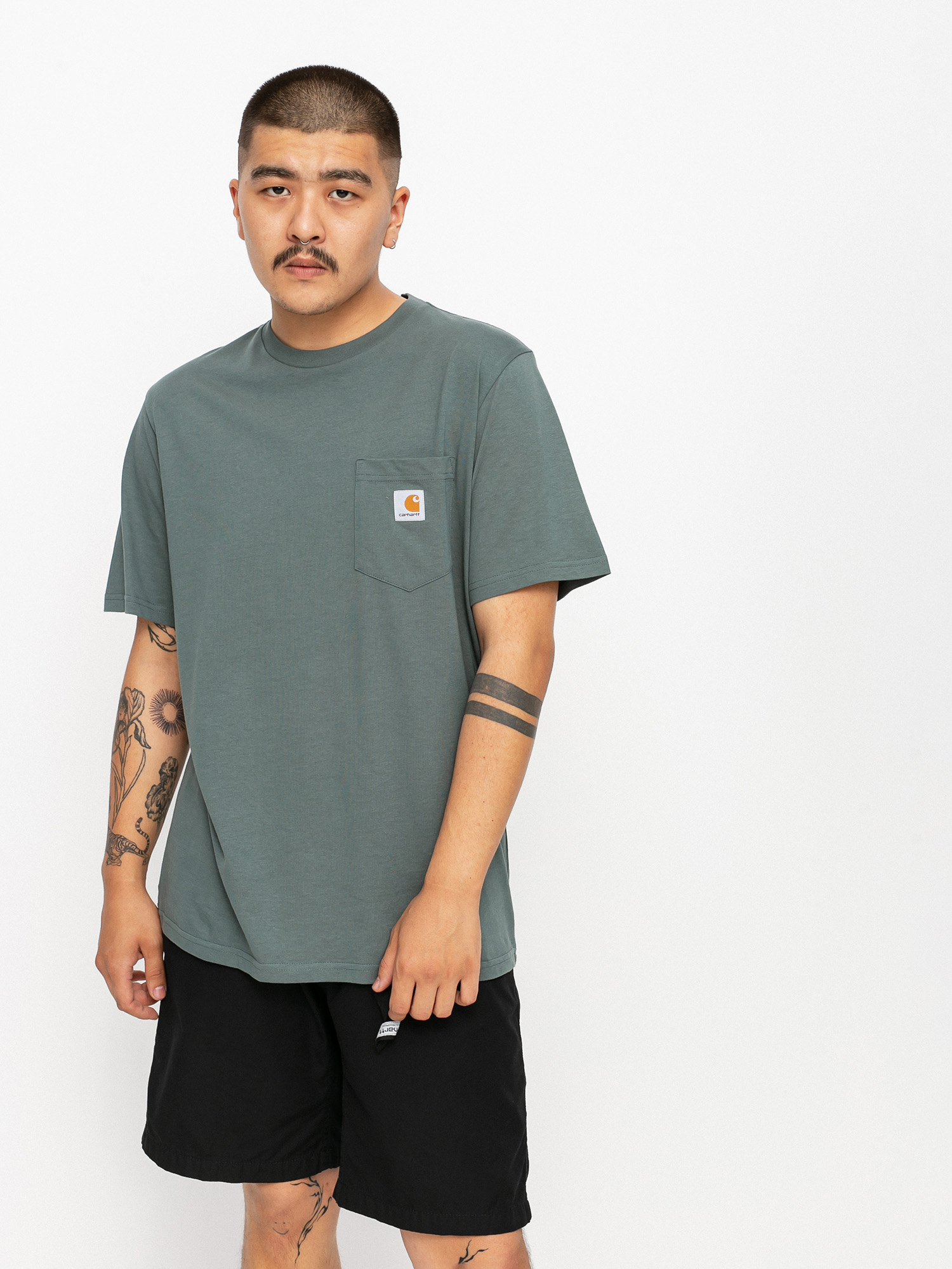 T-shirt Carhartt WIP Pocket (eucalyptus)