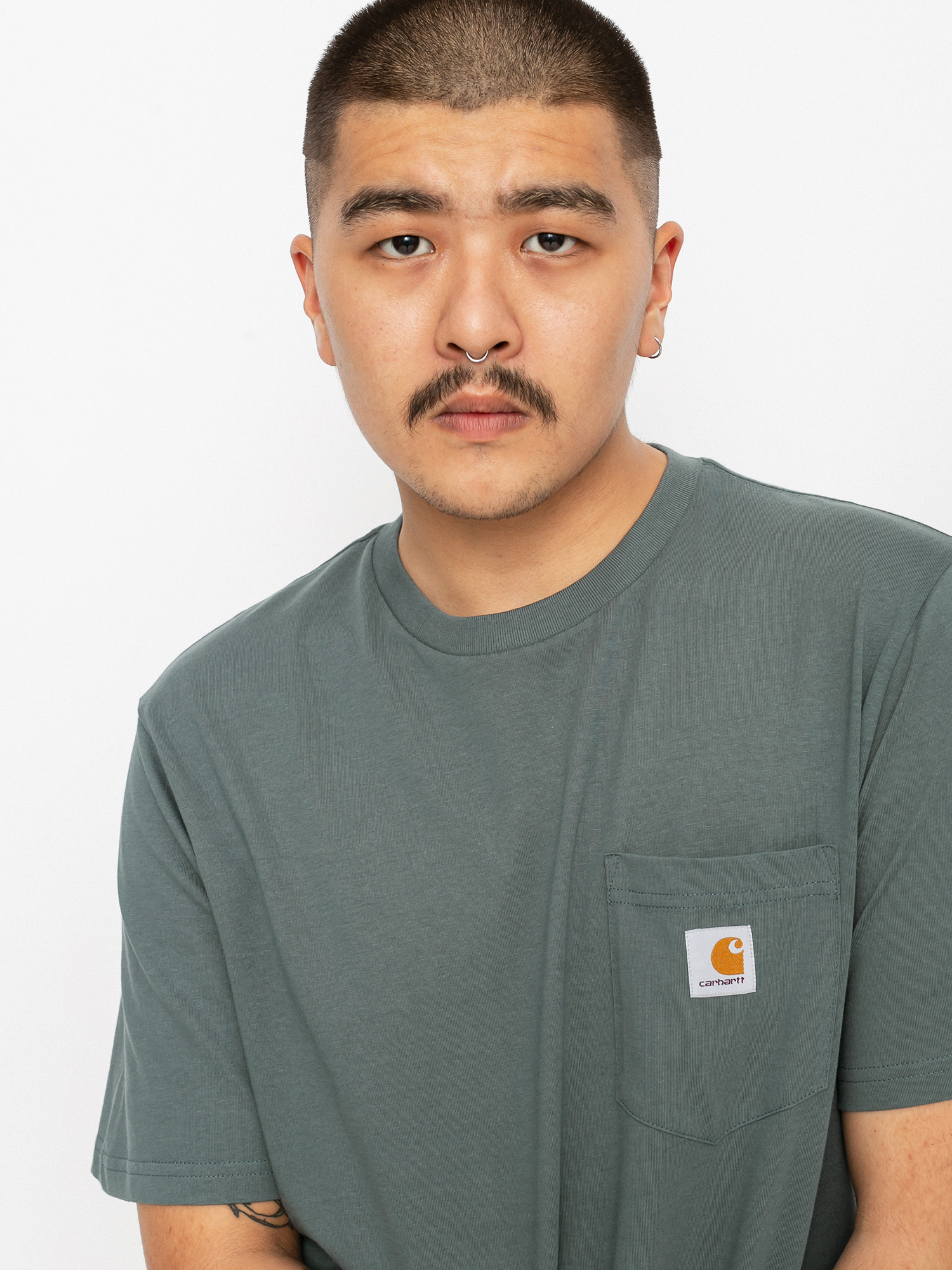 T-shirt Carhartt WIP Pocket (eucalyptus)