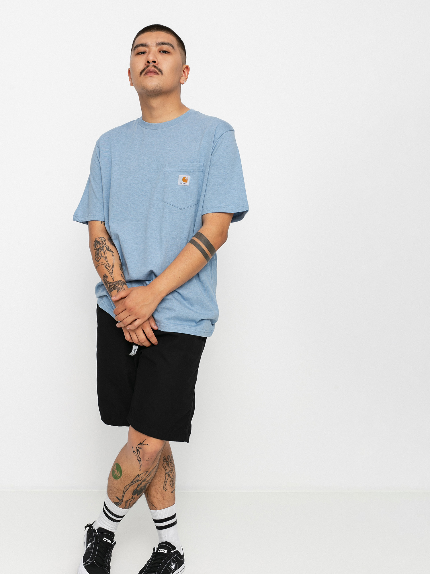 T-shirt Carhartt WIP Pocket (icesheet heather)
