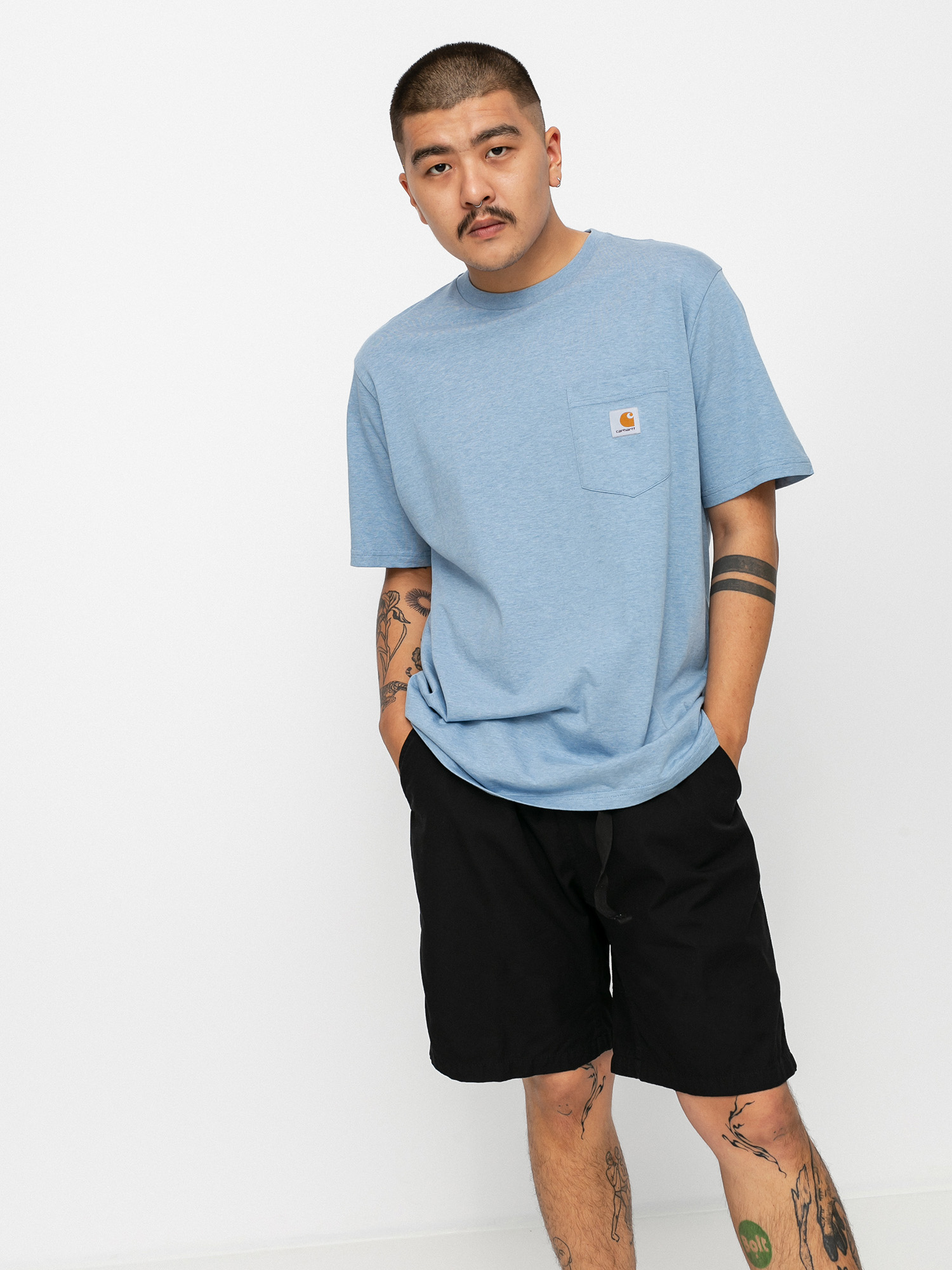 T-shirt Carhartt WIP Pocket (icesheet heather)
