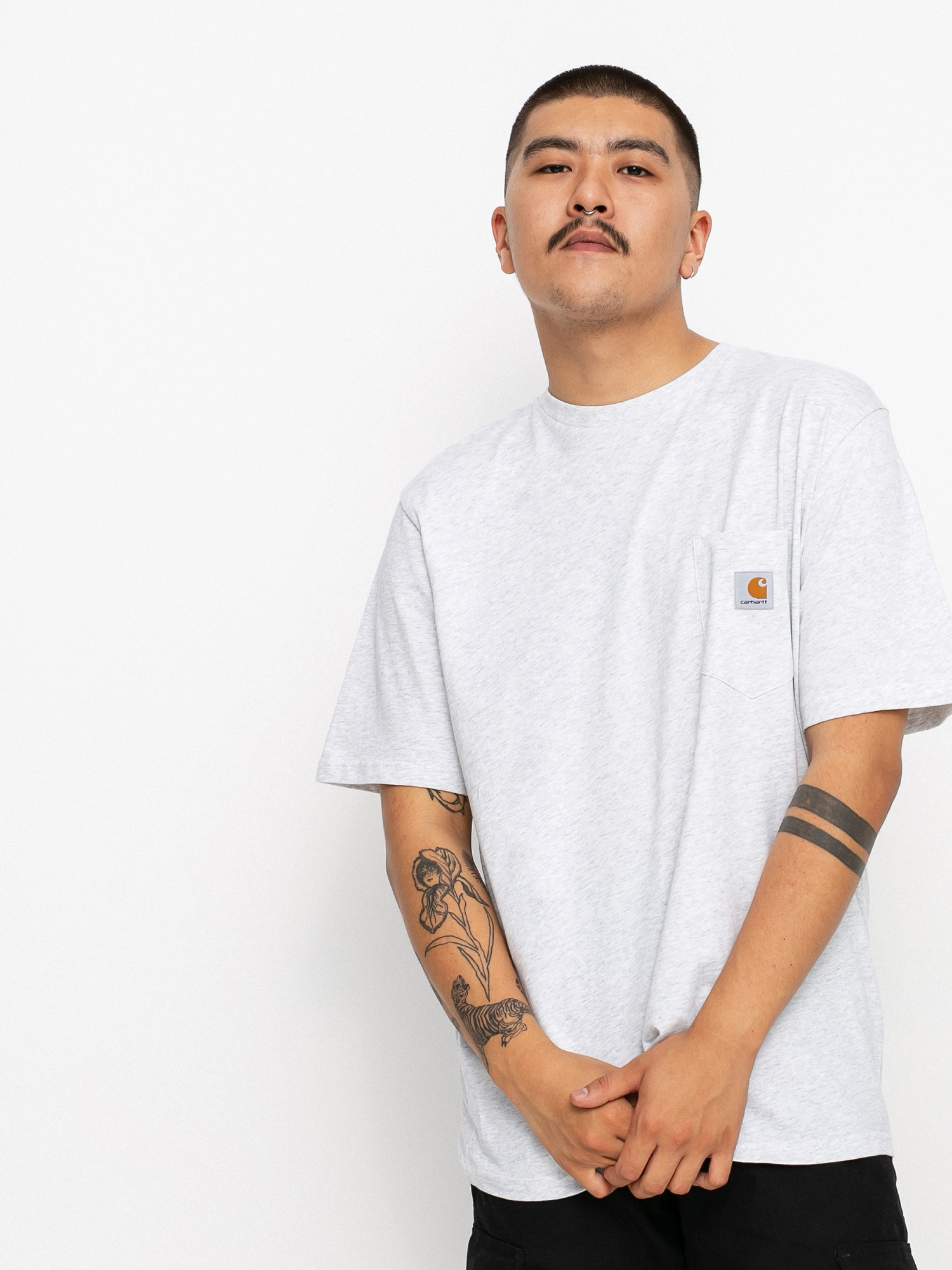 T-shirt Carhartt WIP Pocket (ash heather)