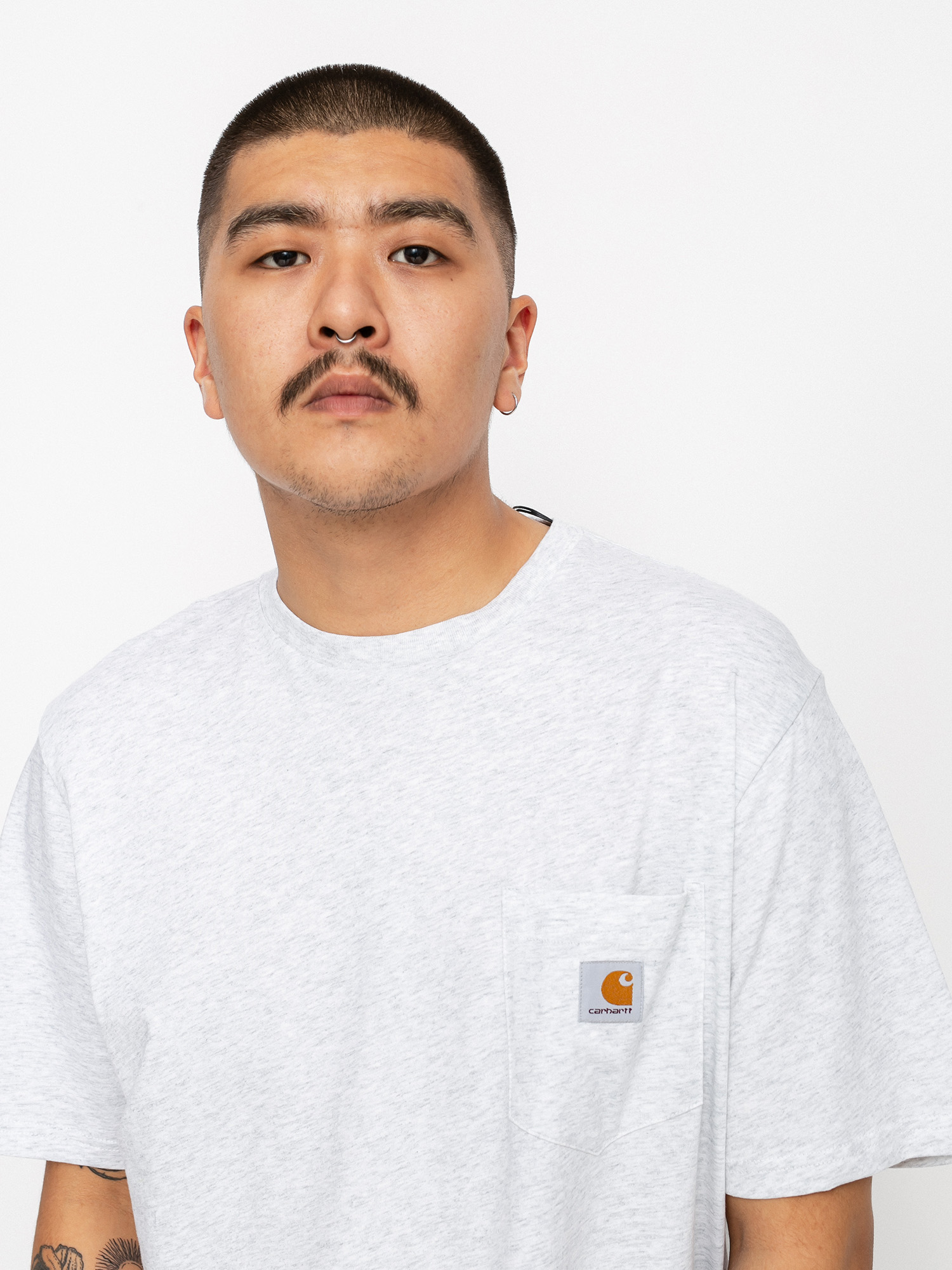 T-shirt Carhartt WIP Pocket (ash heather)