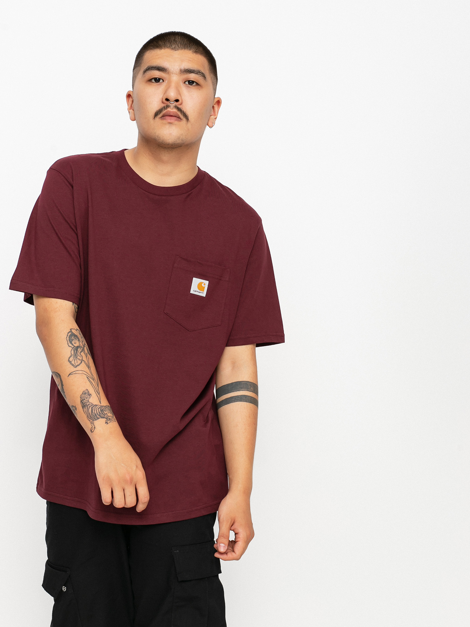 T-shirt Carhartt WIP Pocket (wine)