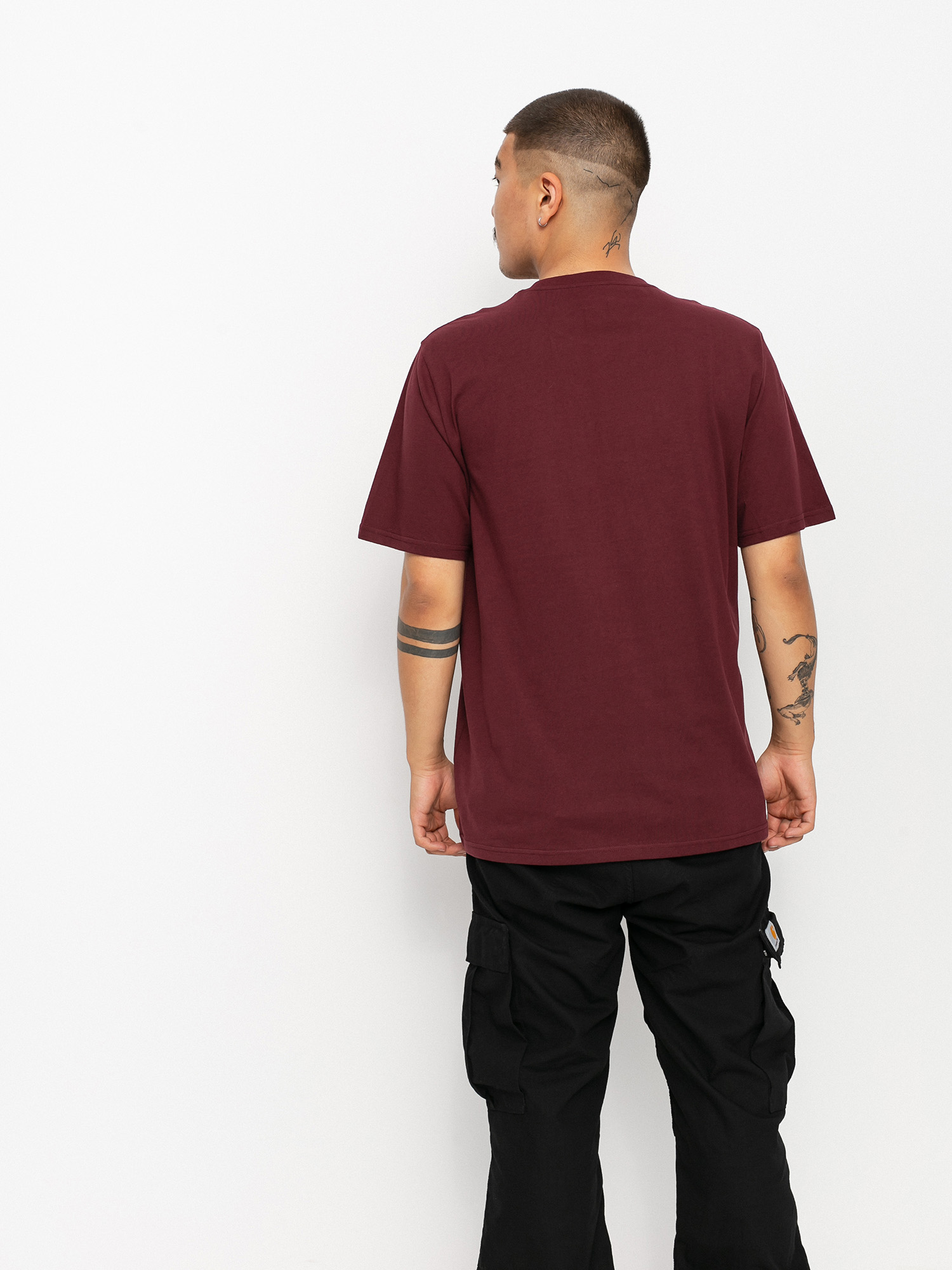 T-shirt Carhartt WIP Pocket (wine)