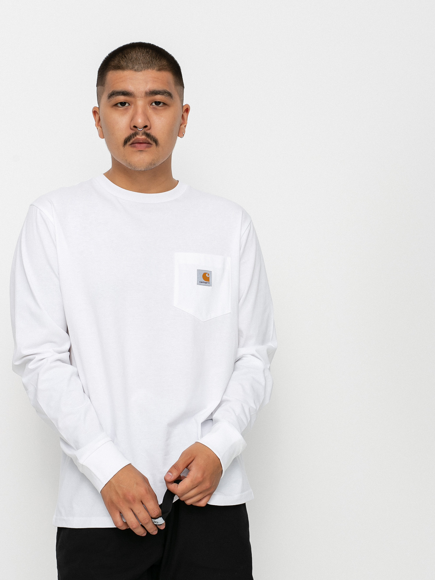 Longsleeve Carhartt WIP Pocket (white)