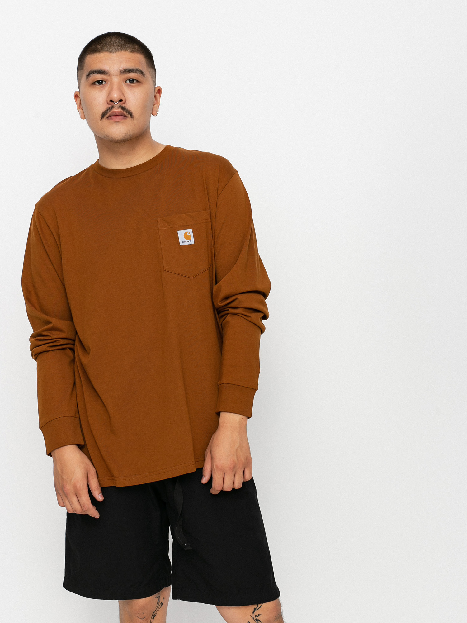 Longsleeve Carhartt WIP Pocket (tawny)