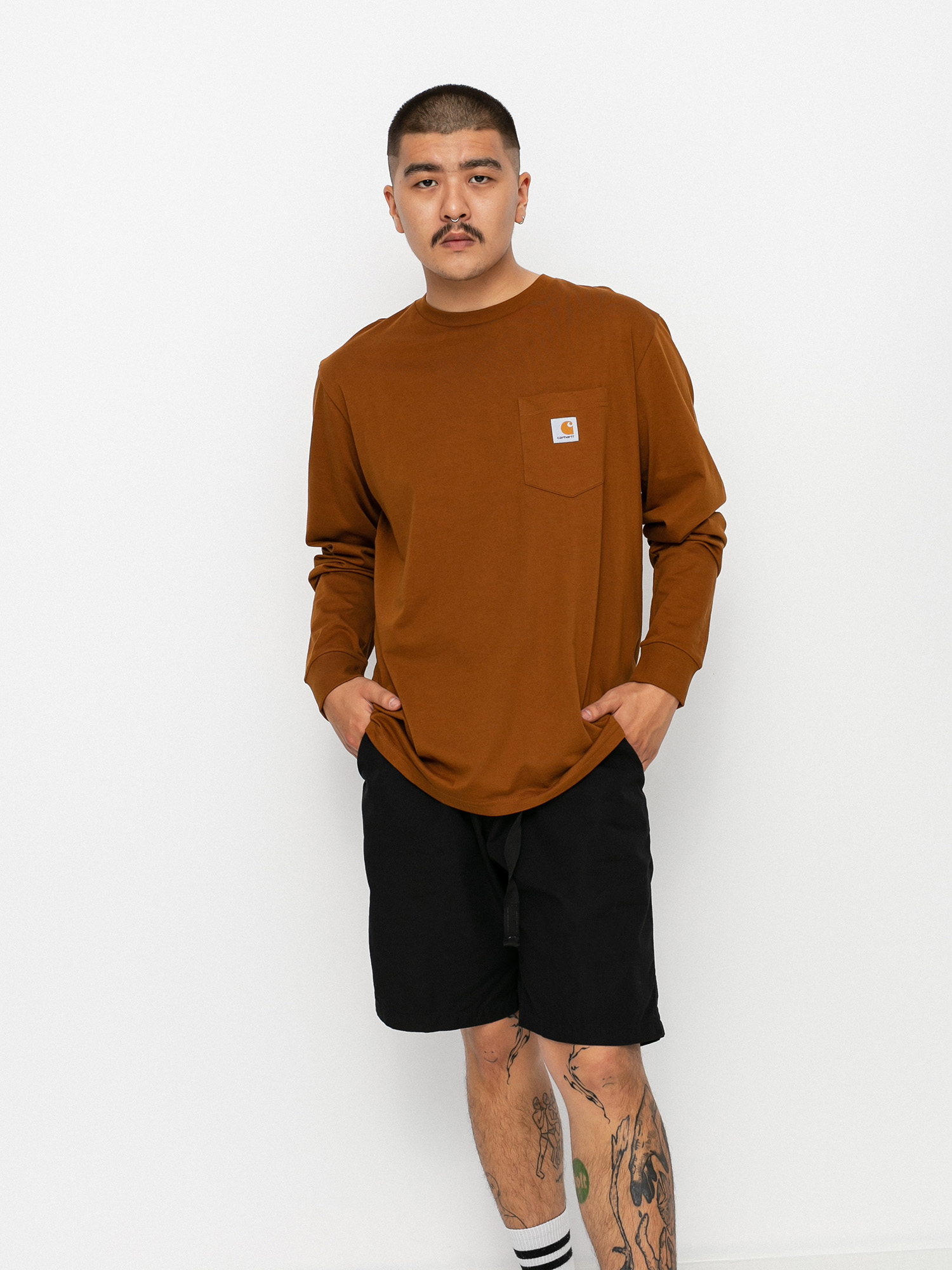 Longsleeve Carhartt WIP Pocket (tawny)
