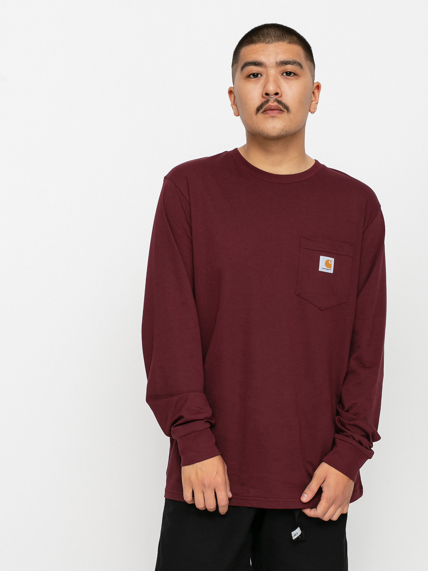 Longsleeve Carhartt WIP Pocket (wine)