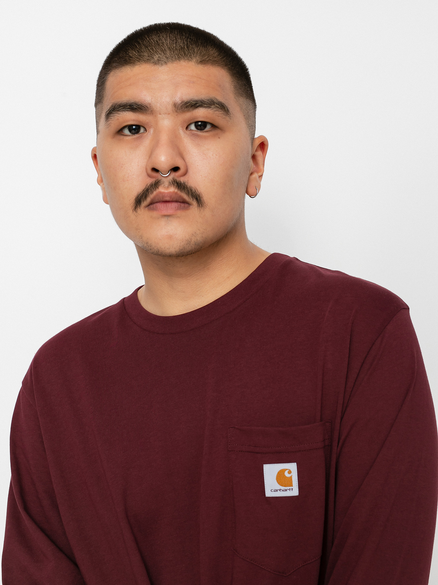 Longsleeve Carhartt WIP Pocket (wine)