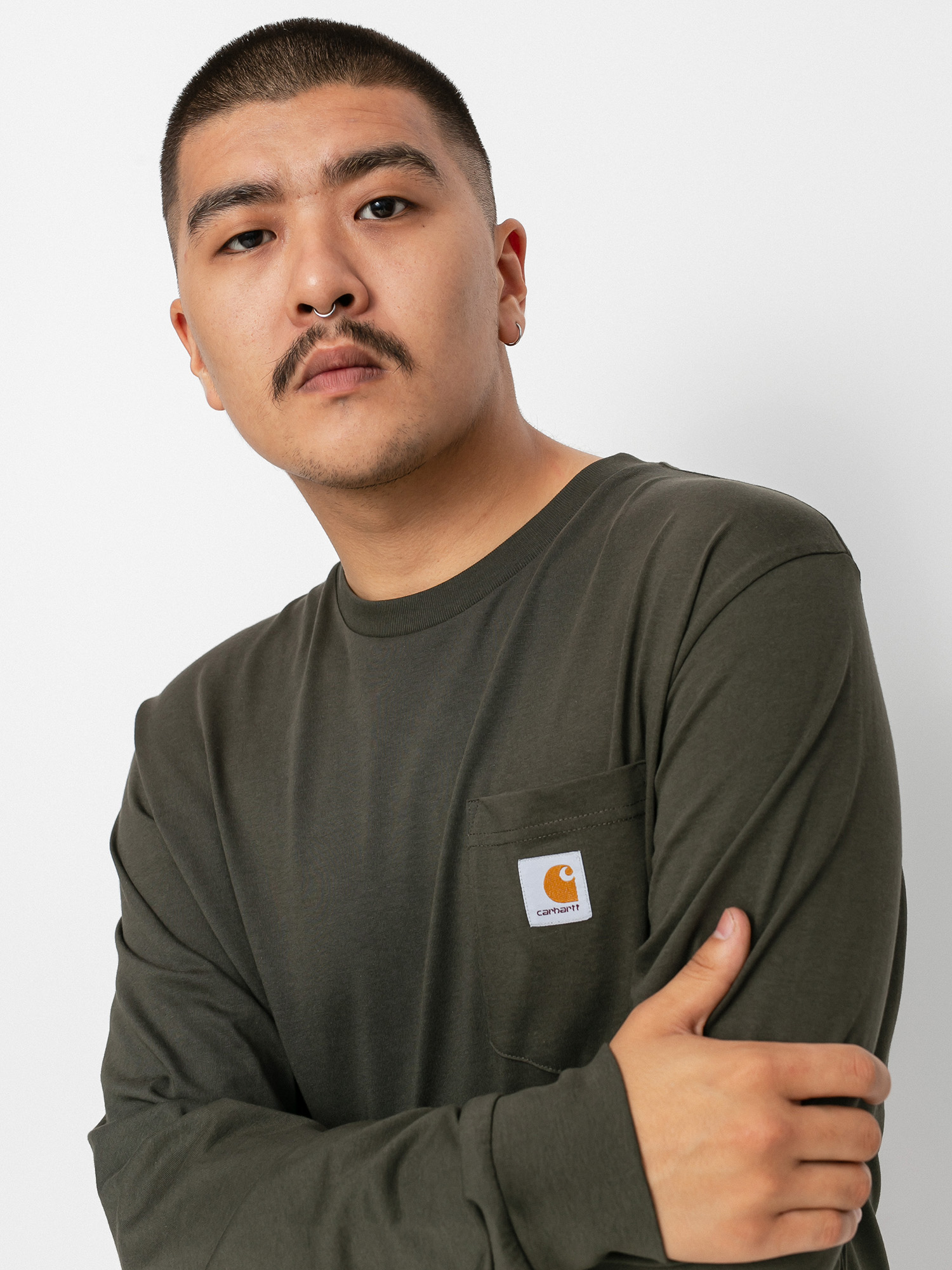 Longsleeve Carhartt WIP Pocket (cypress)