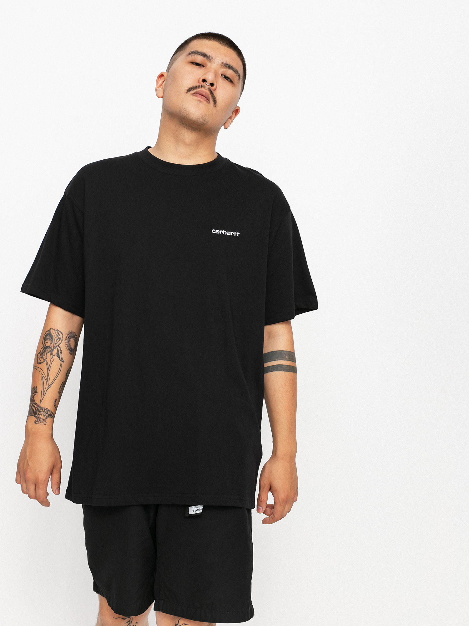 T-shirt Carhartt WIP Script Embroidery (black/white)