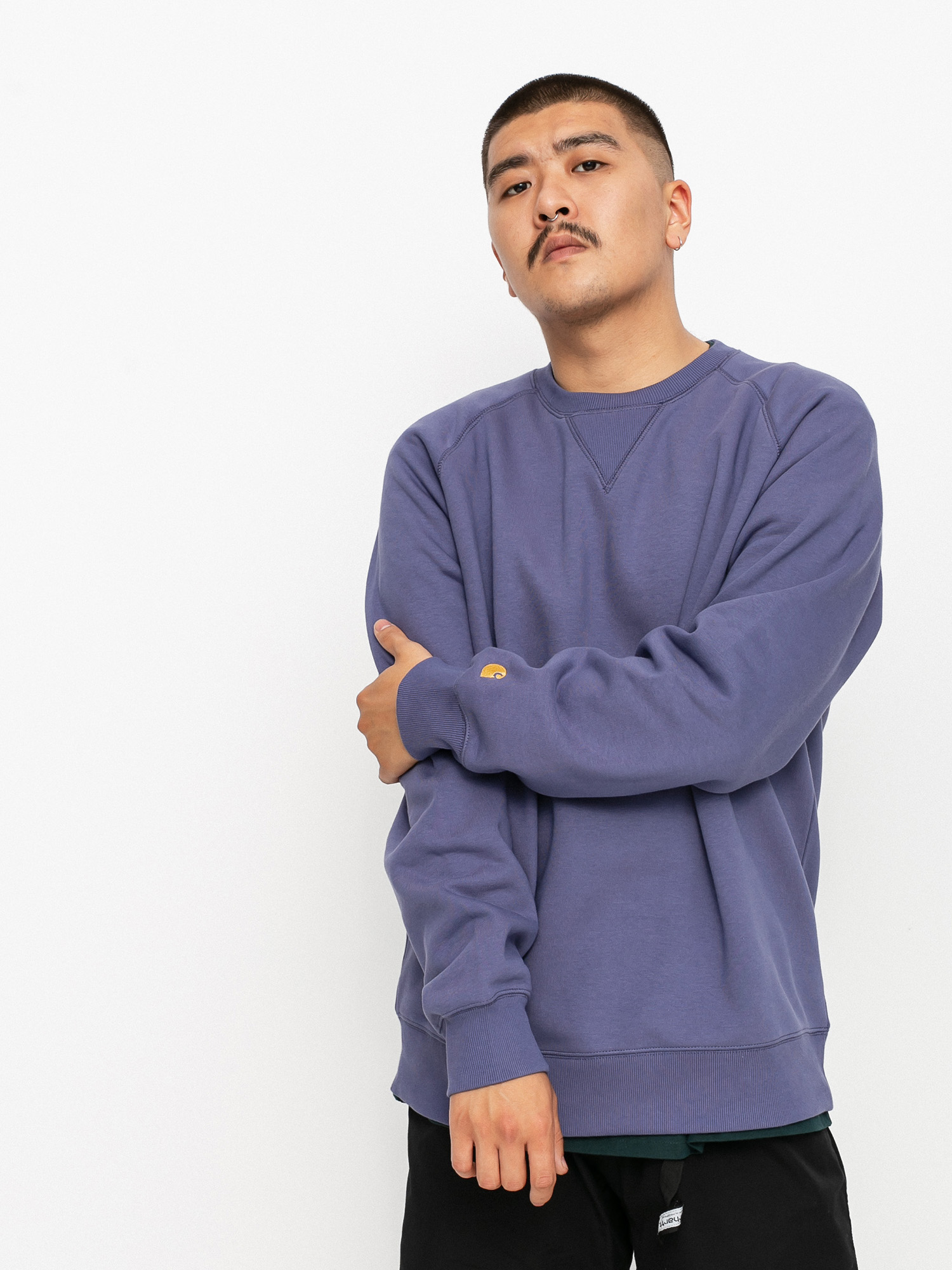 Bluza Carhartt WIP Chase (cold viola/gold)