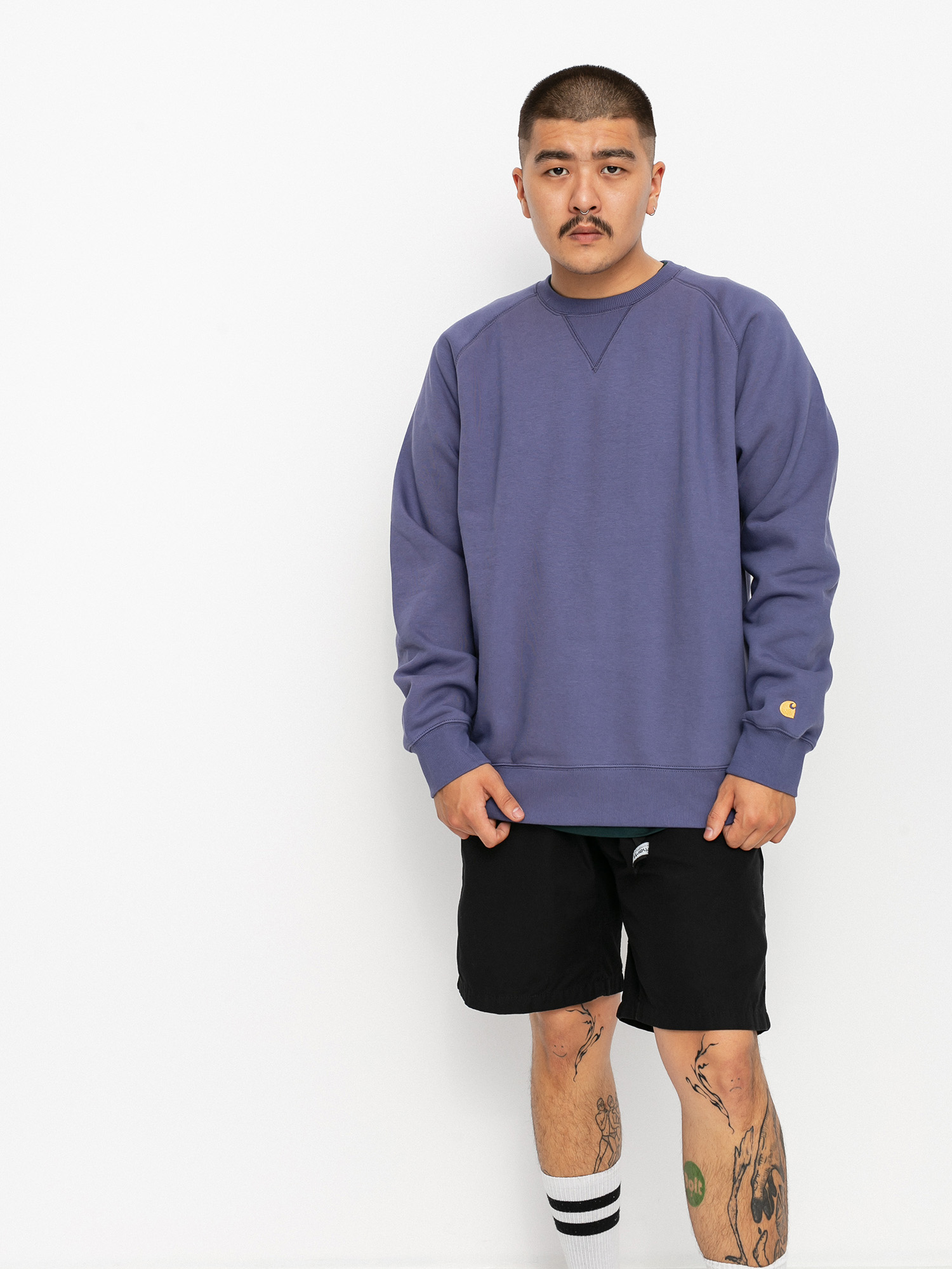 Bluza Carhartt WIP Chase (cold viola/gold)