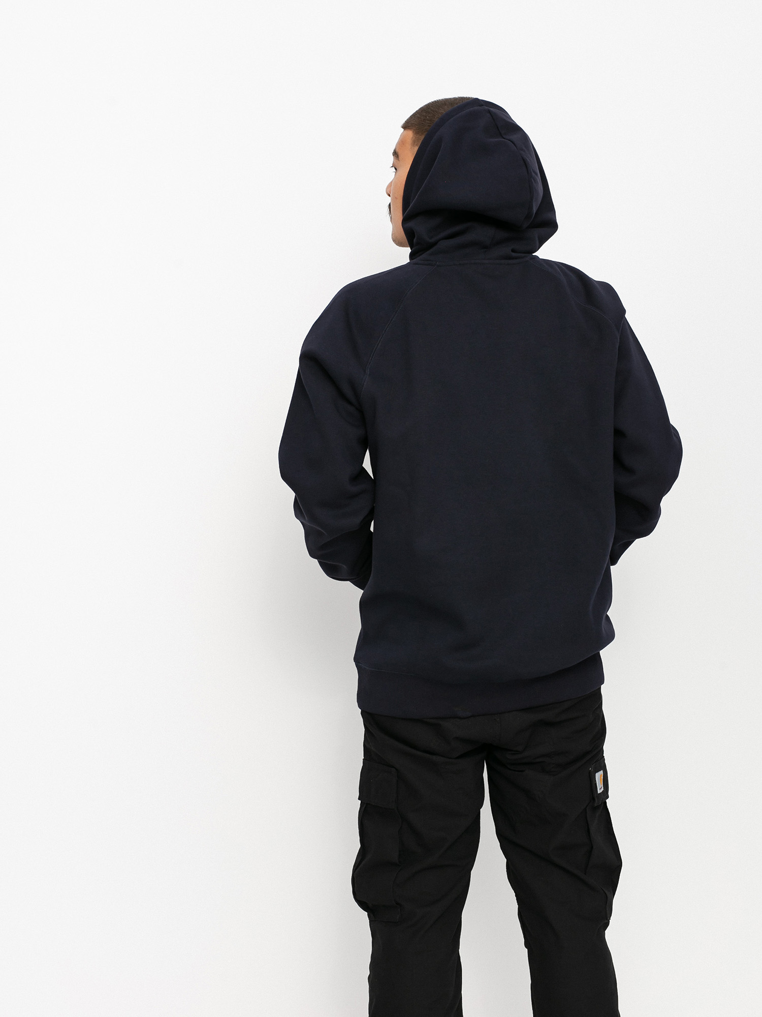 Bluza z kapturem Carhartt WIP Chase HD (dark navy/gold)