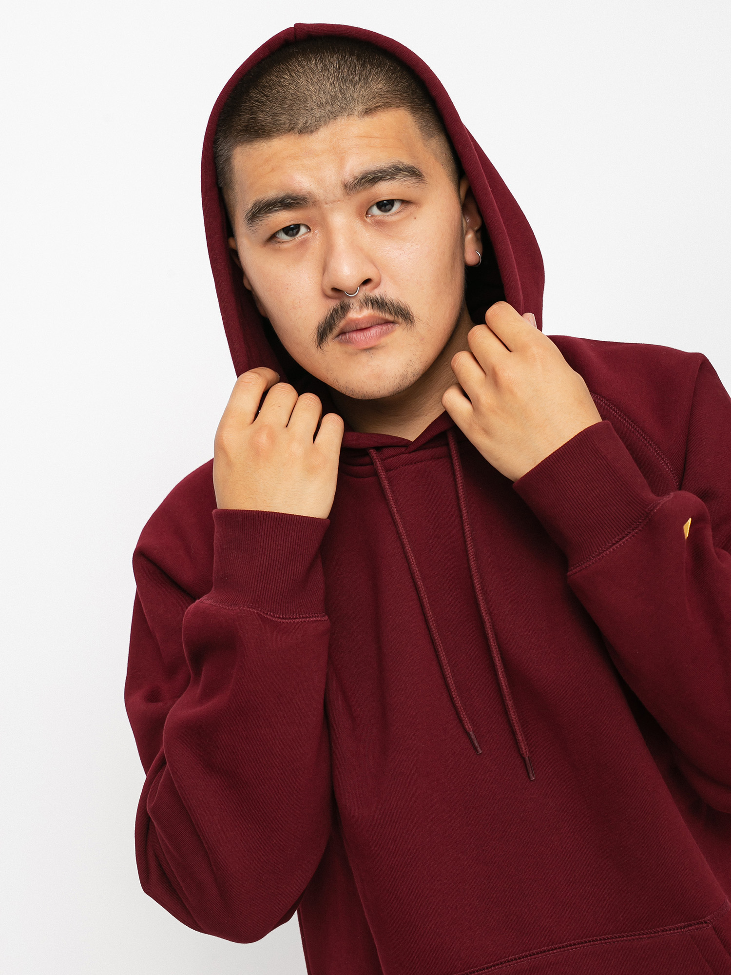 Bluza z kapturem Carhartt WIP Chase HD (jam/gold)