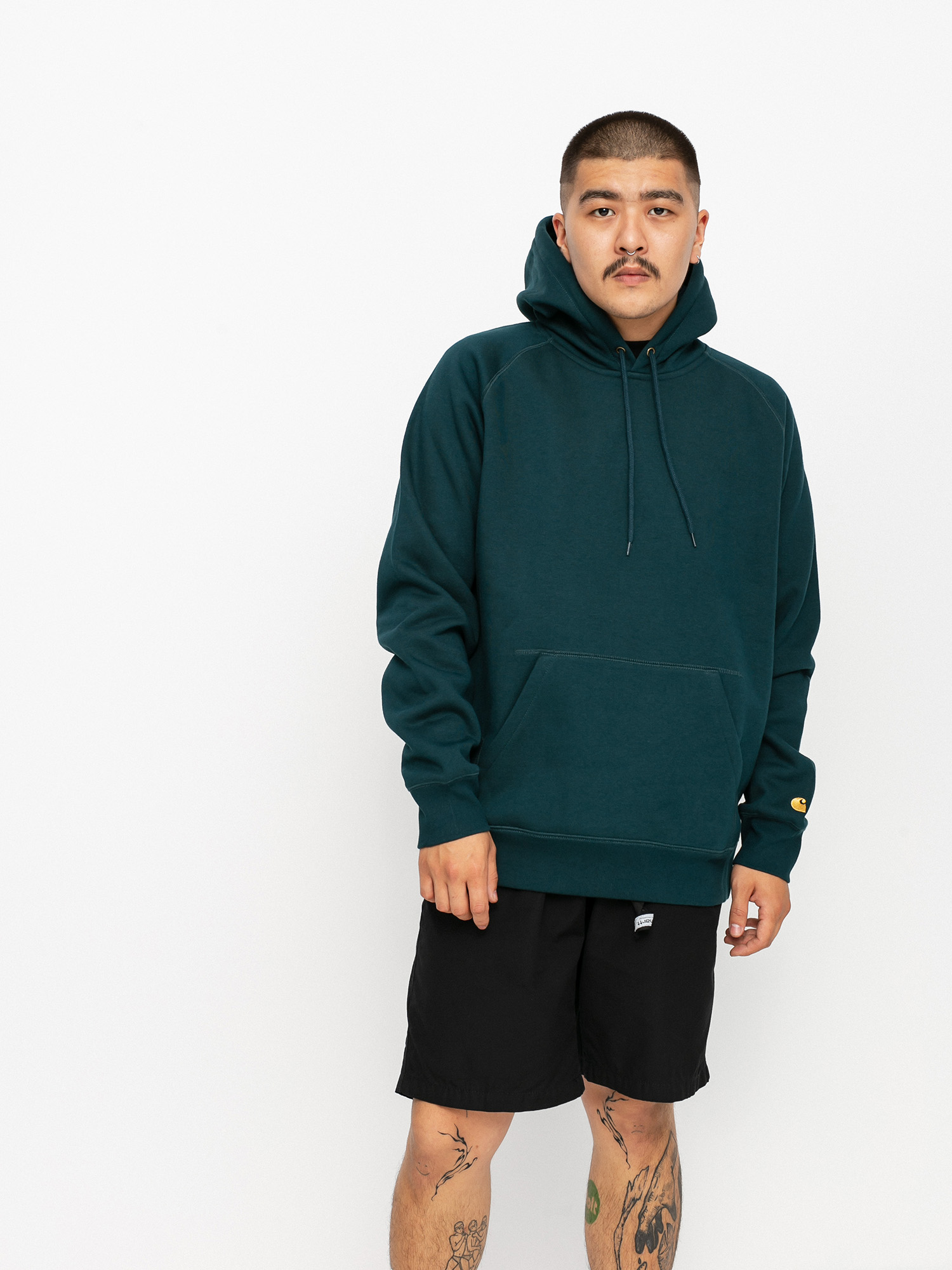 Bluza z kapturem Carhartt WIP Chase HD (frasier/gold)