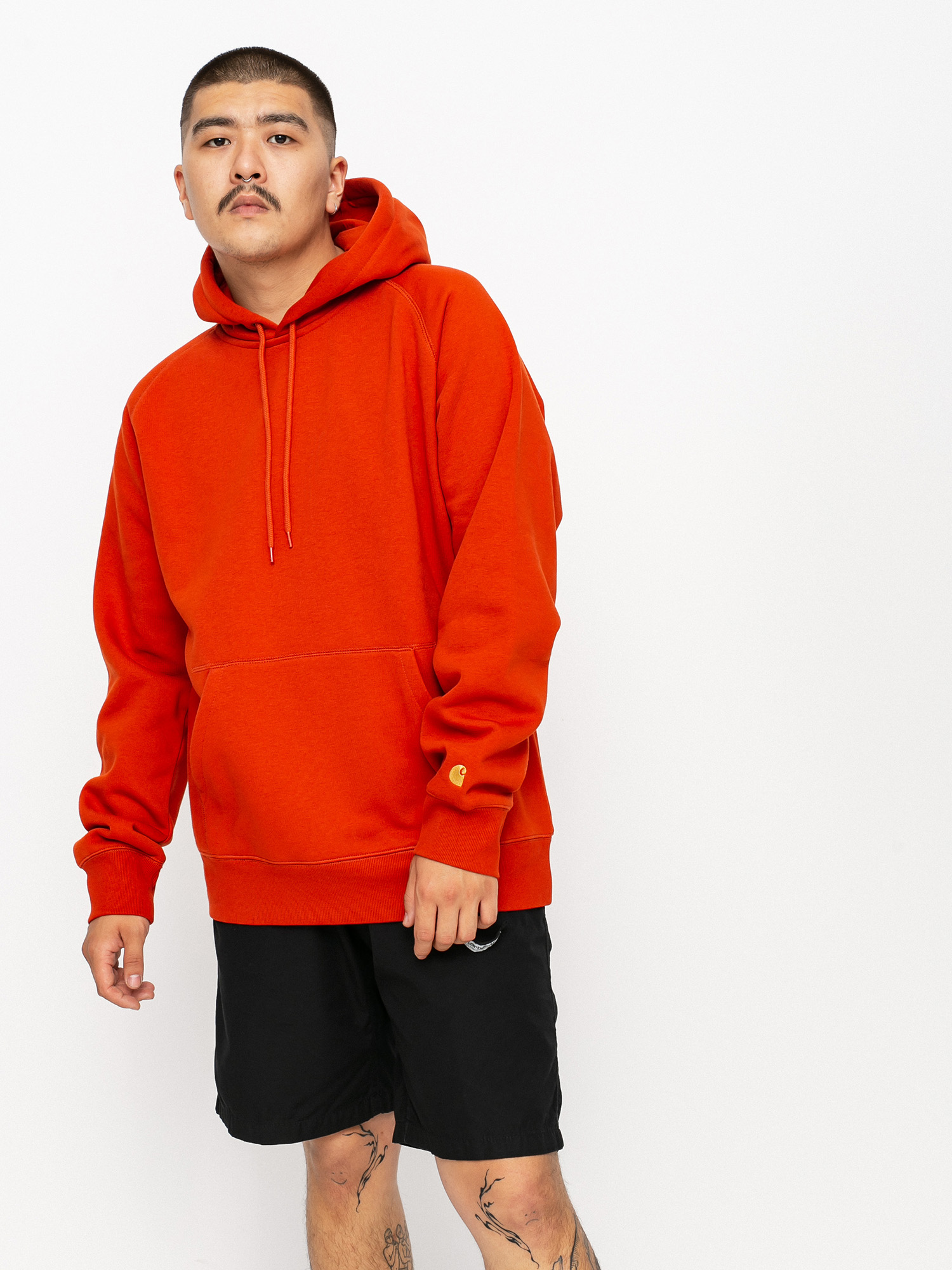 Bluza z kapturem Carhartt WIP Chase HD (copperton/gold)