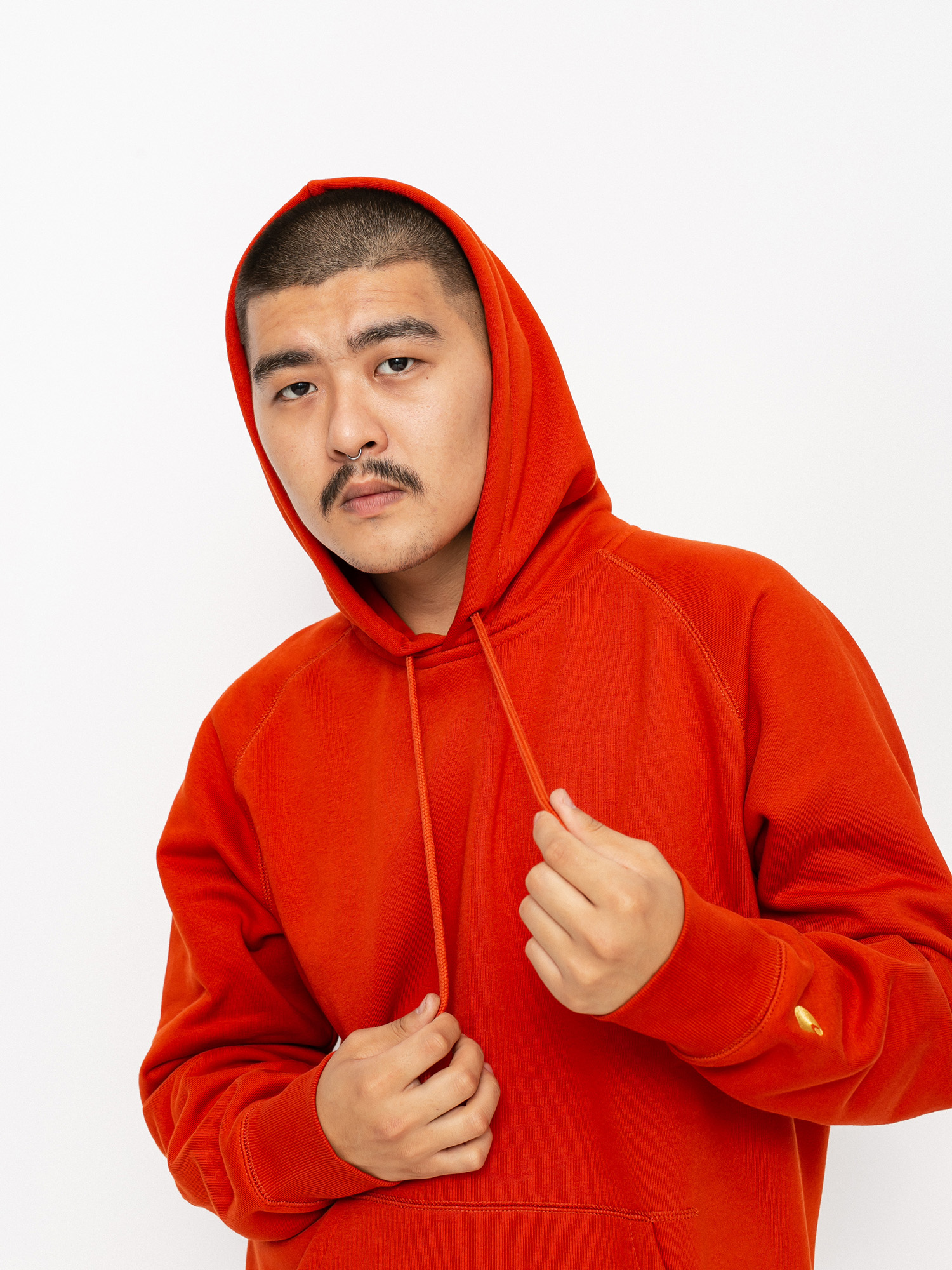 Bluza z kapturem Carhartt WIP Chase HD (copperton/gold)