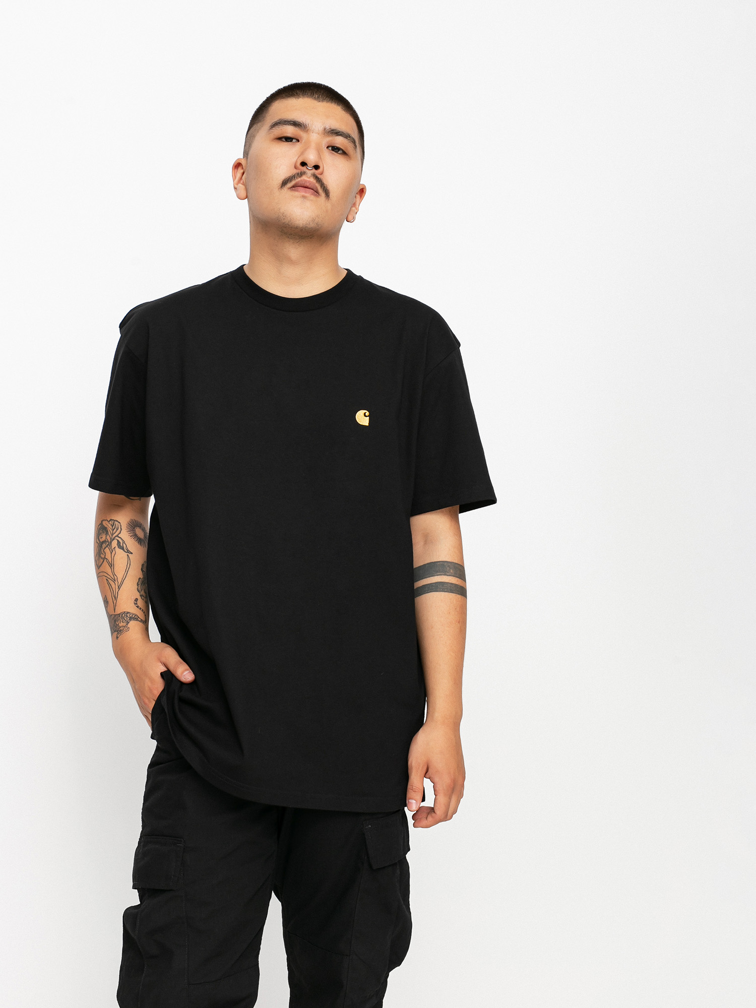 T-shirt Carhartt WIP Chase (black/gold)