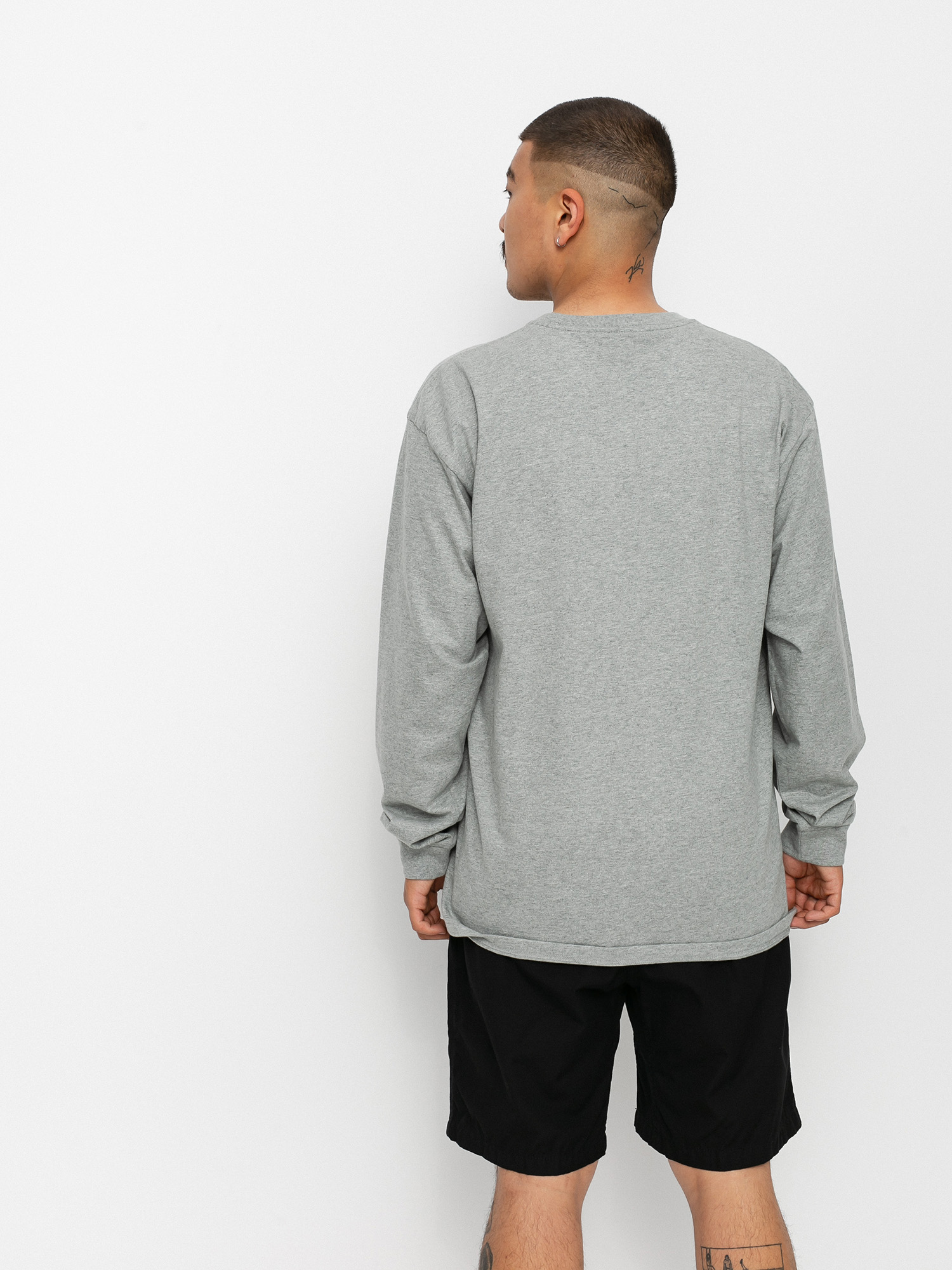Longsleeve Carhartt WIP Chase (grey heather/gold)