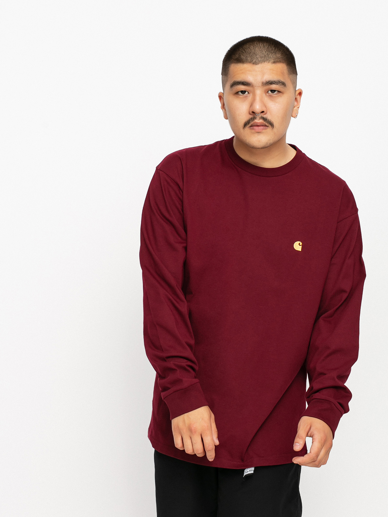 Longsleeve Carhartt WIP Chase (jam/gold)