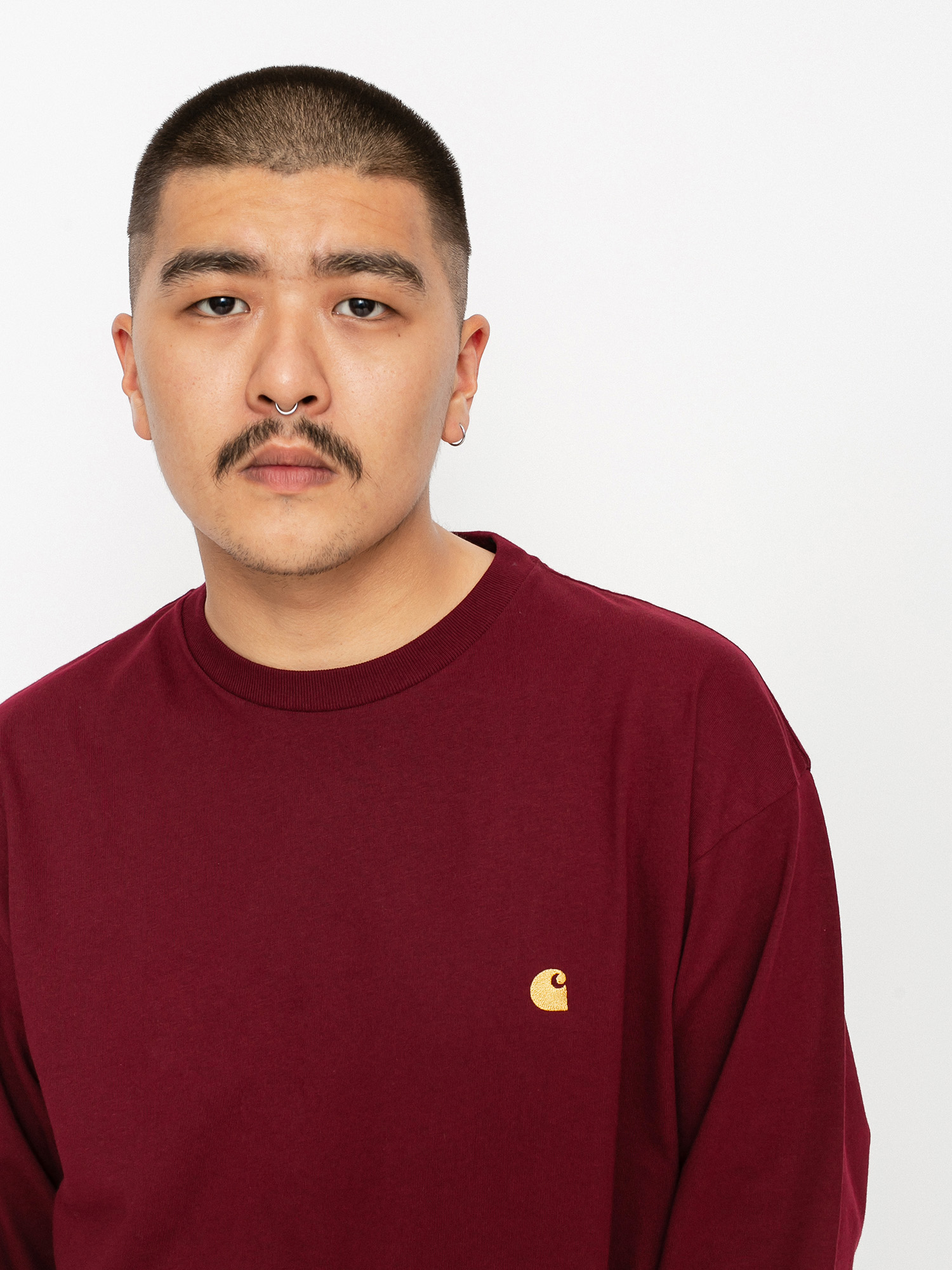Longsleeve Carhartt WIP Chase (jam/gold)