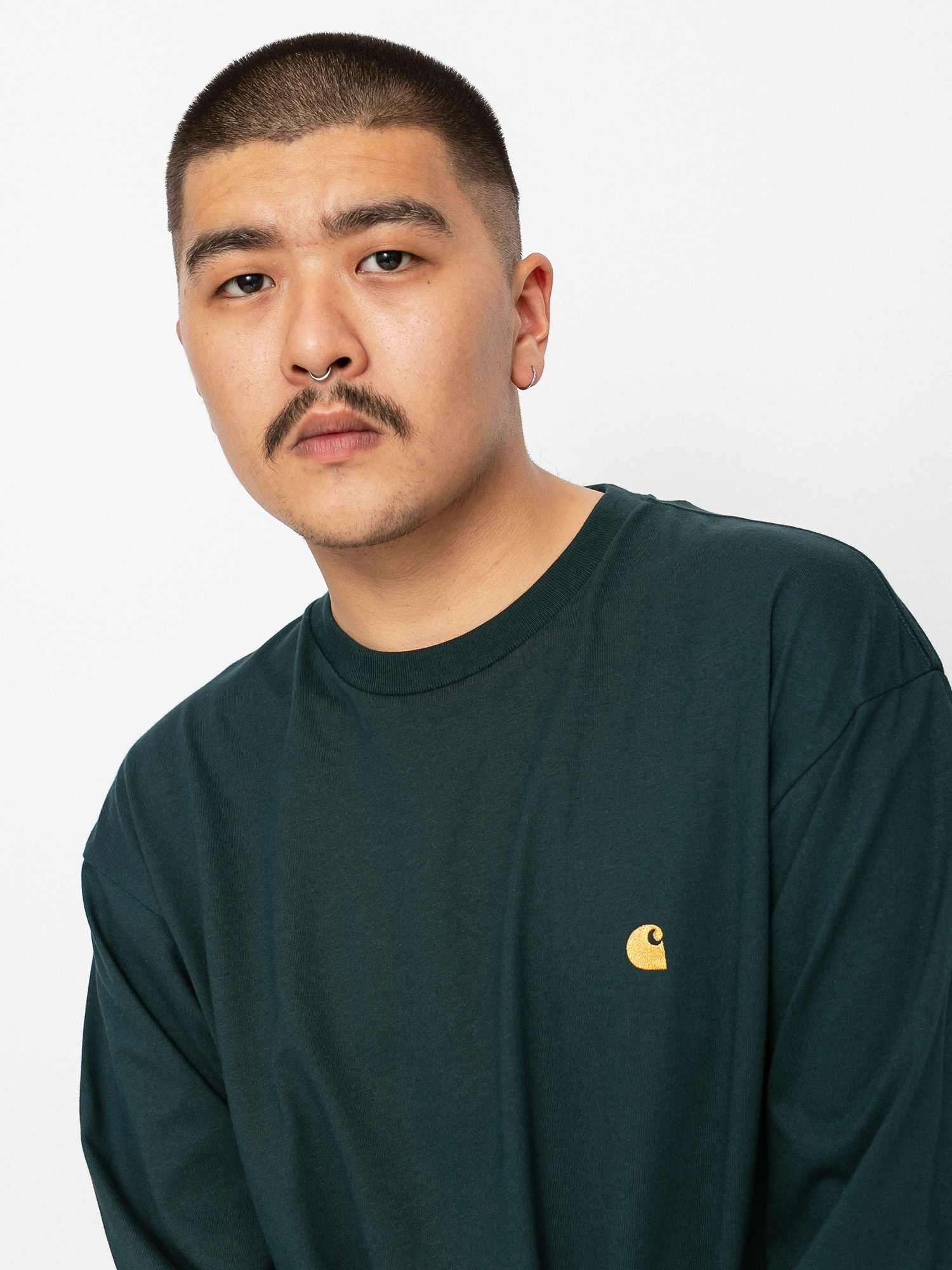Longsleeve Carhartt WIP Chase (frasier/gold)