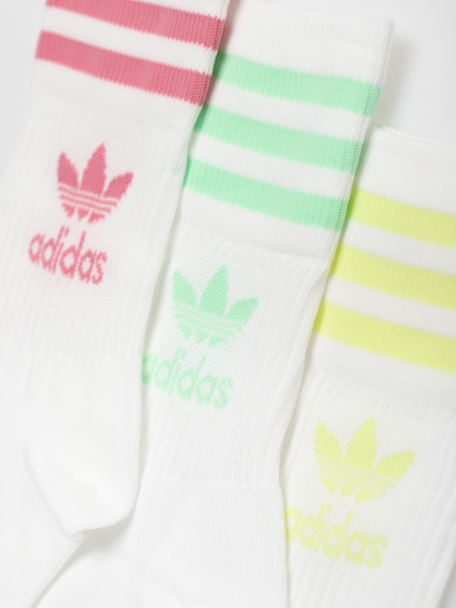 Skarpetki adidas Originals Mid Cut Crew (white/roston/glomin/)