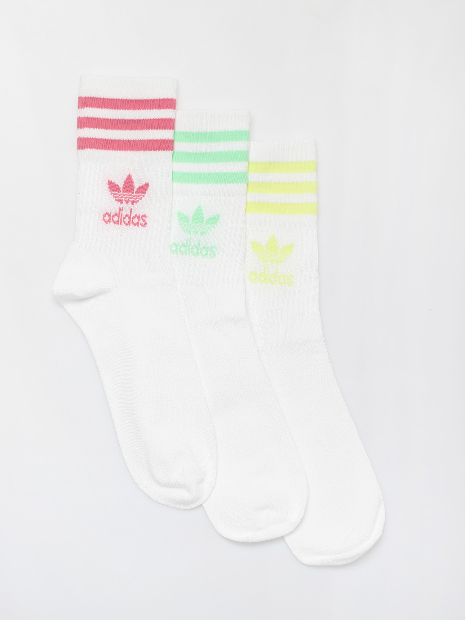 Skarpetki adidas Originals Mid Cut Crew (white/roston/glomin/)