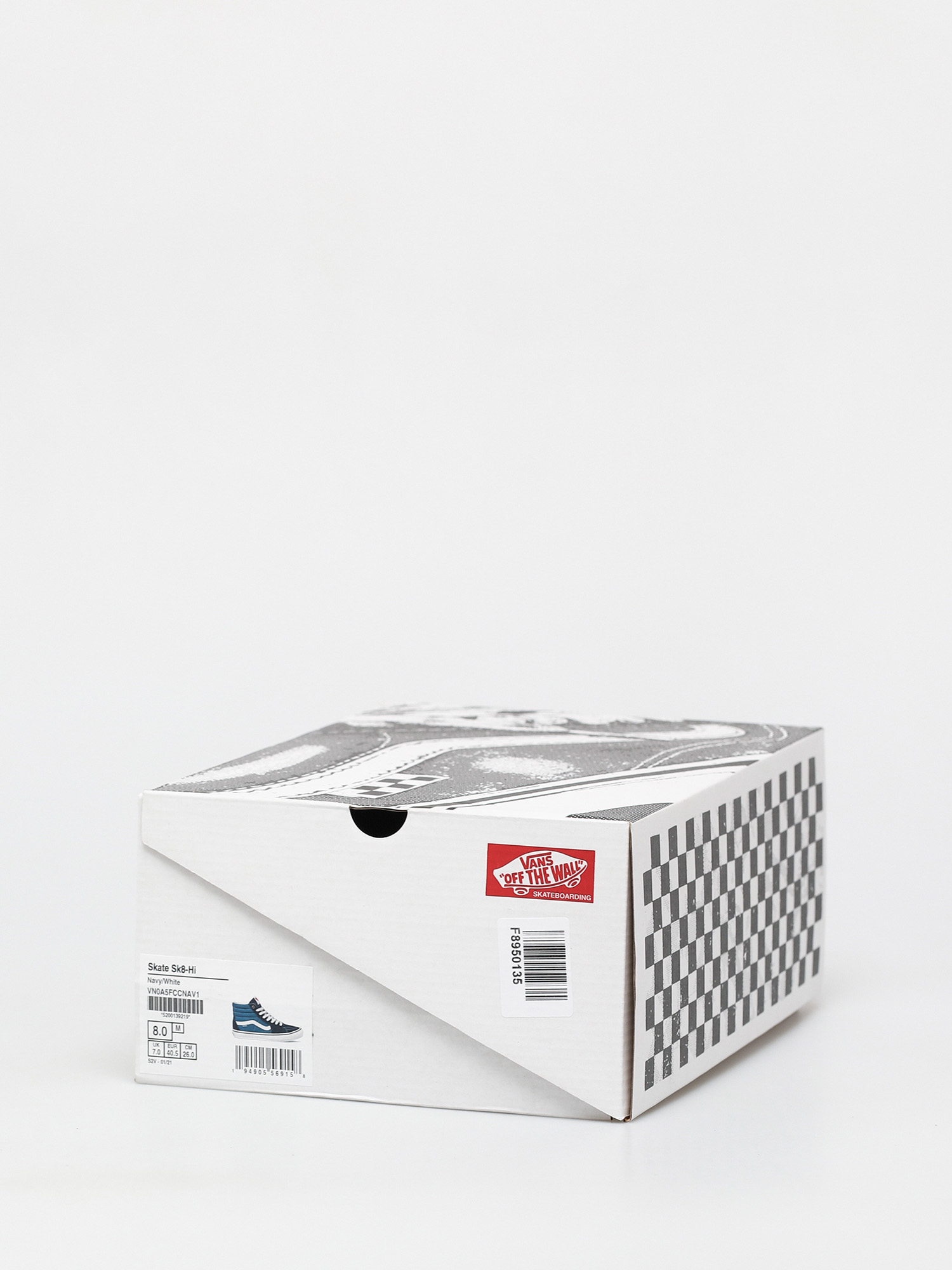 Buty Vans Skate Sk8 Hi (navy/white)