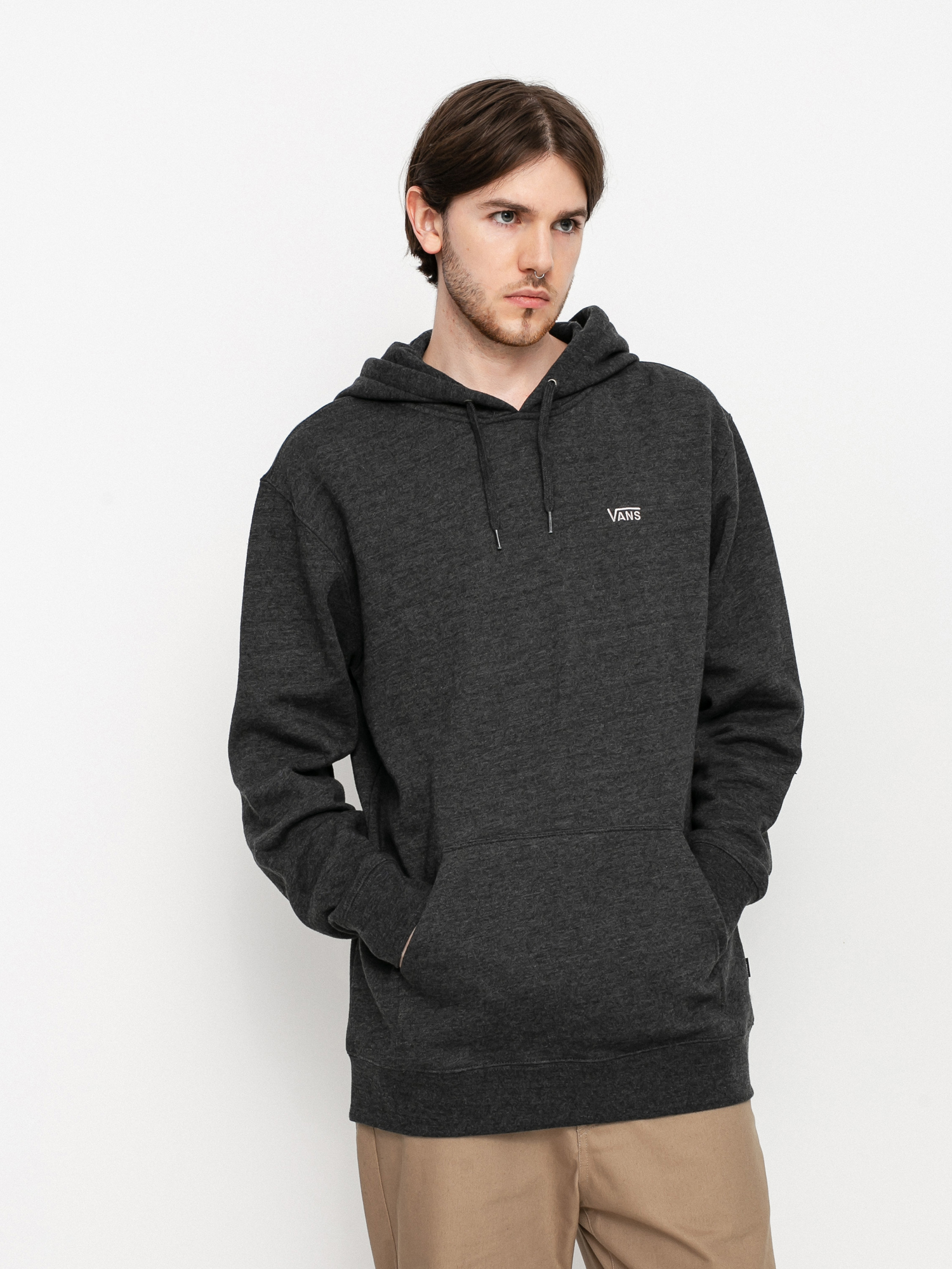 Bluza z kapturem Vans Basic HD (black heather)