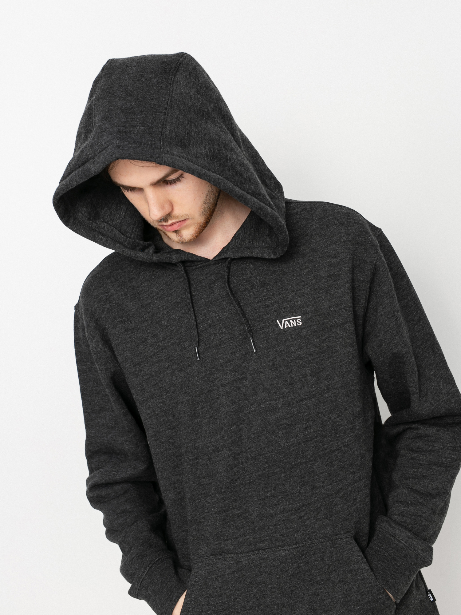 Bluza z kapturem Vans Basic HD (black heather)