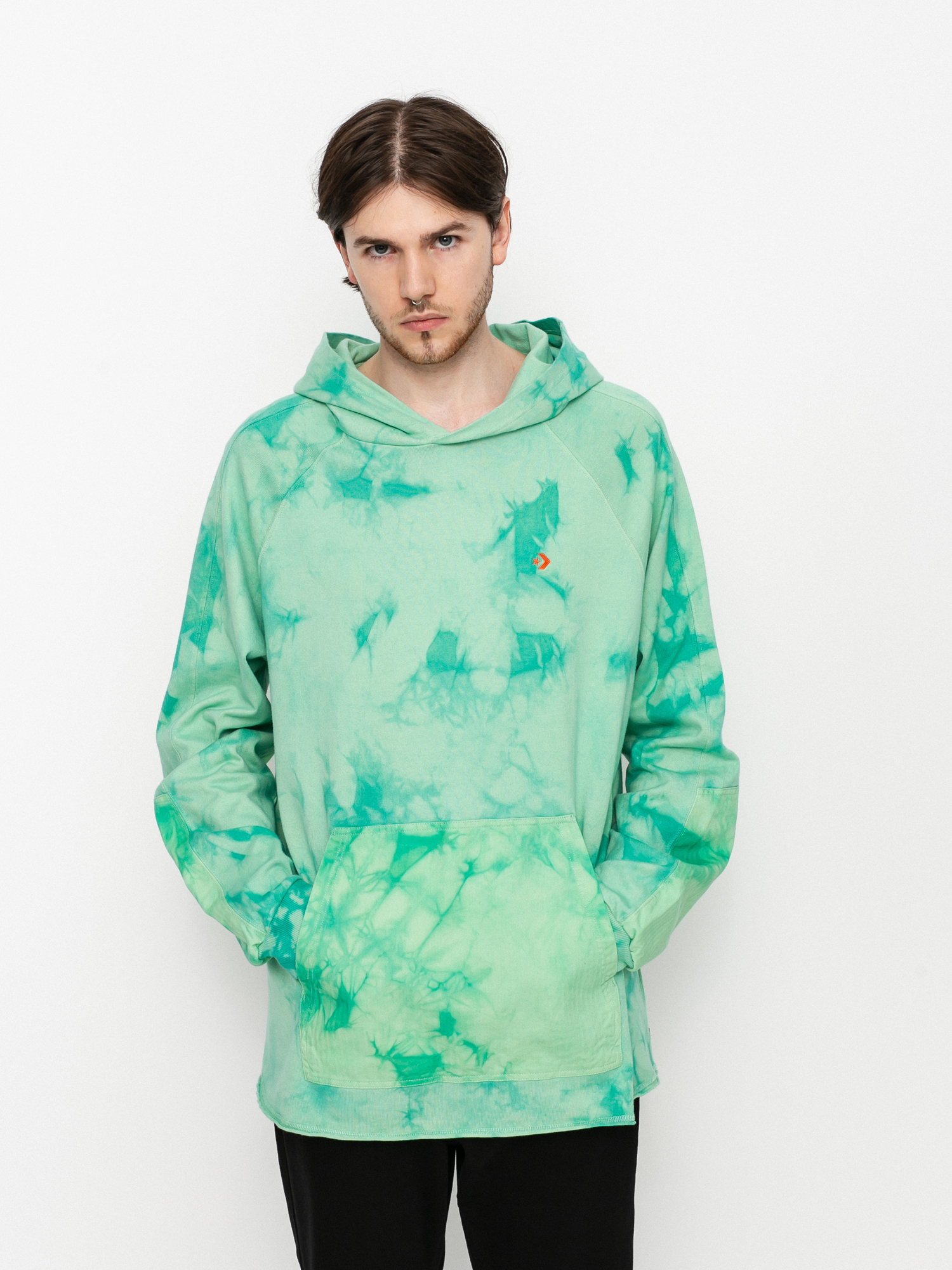 Bluza z kapturem Converse Marble HD (harbor teal)