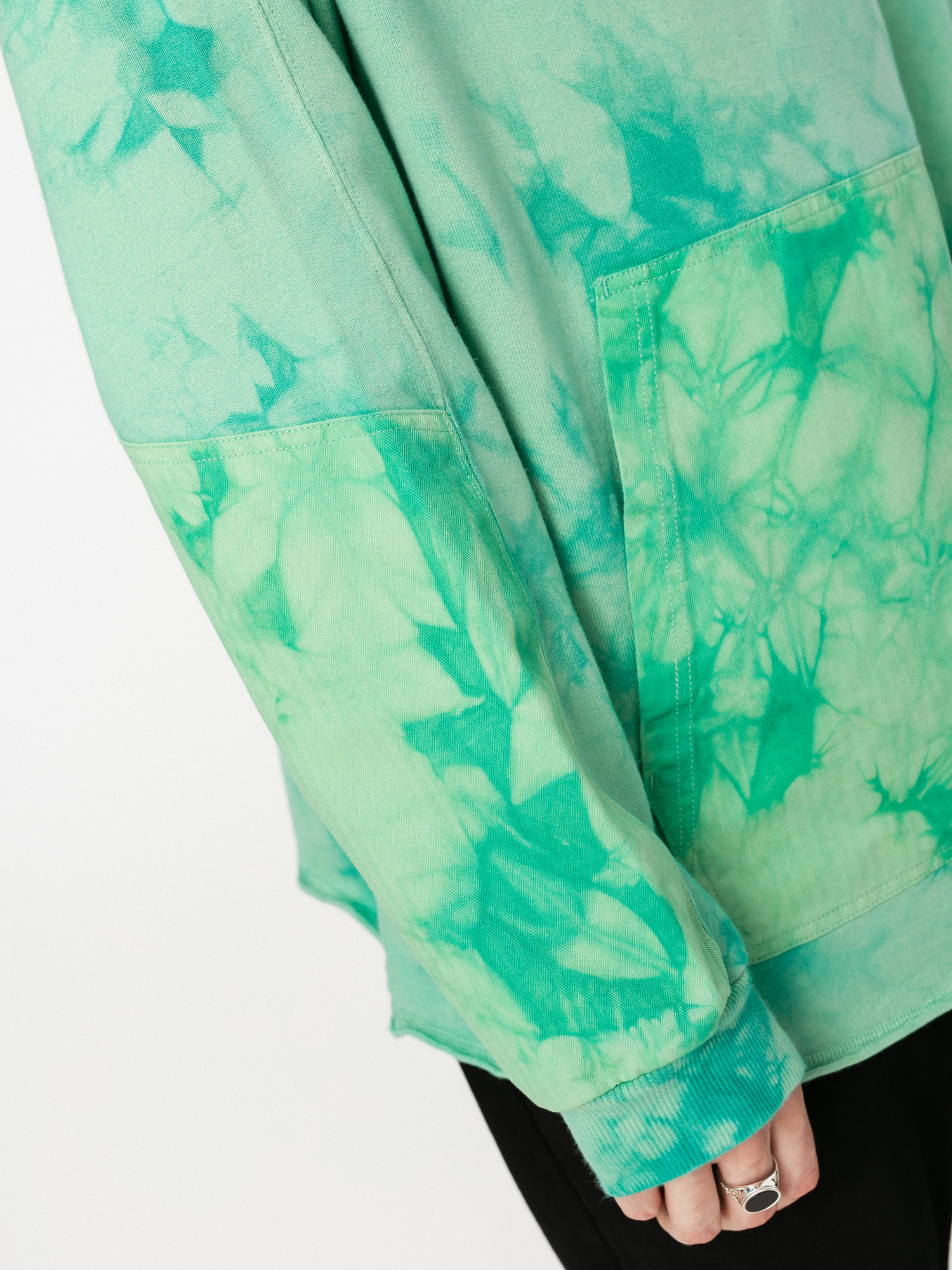 Bluza z kapturem Converse Marble HD (harbor teal)