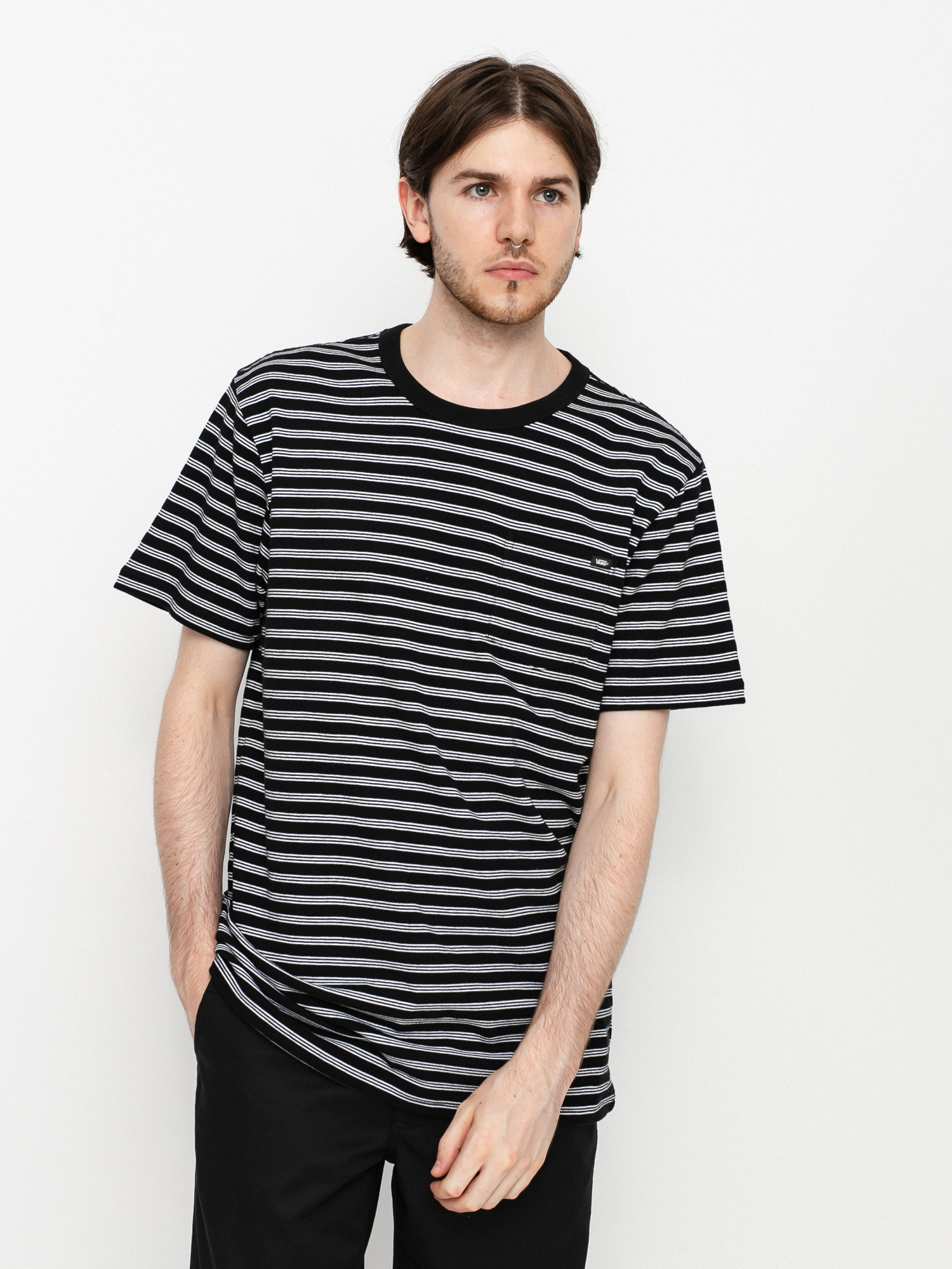 T-shirt Vans Oakden Stripe (black/white)