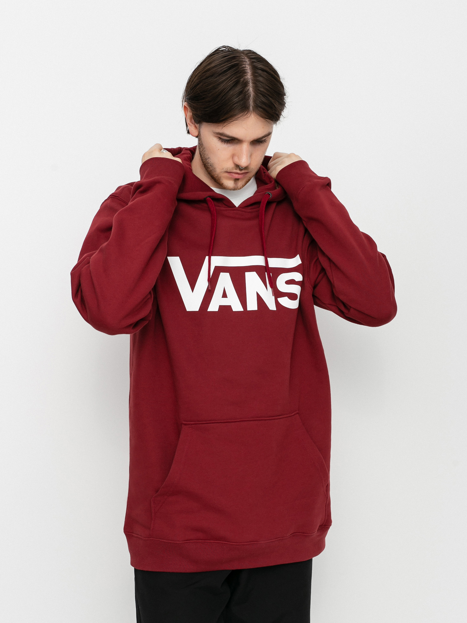 Bluza z kapturem Vans Classic II HD (pomegranate)
