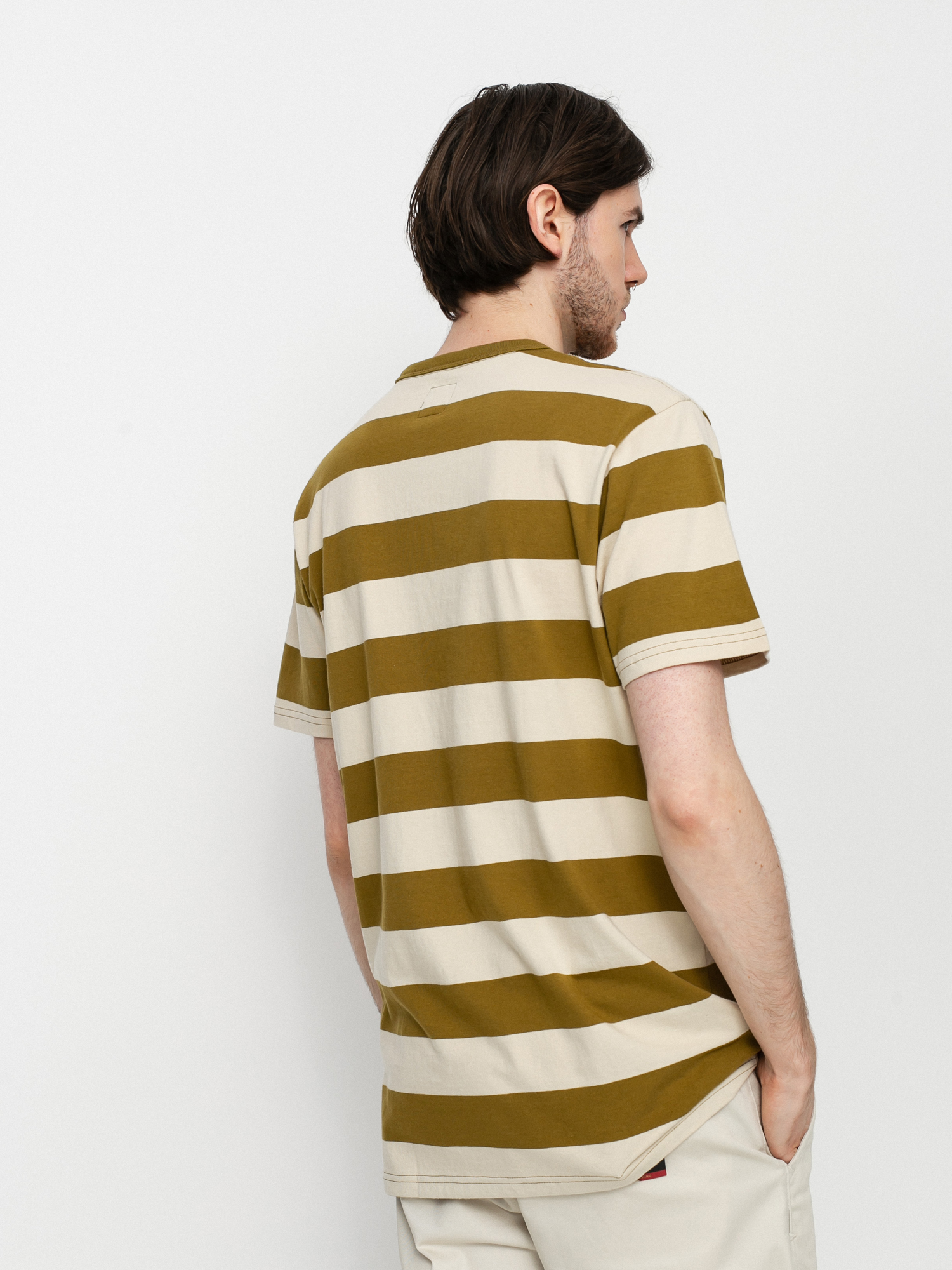 T-shirt Vans Color Multiplier Stripe Crew (nutria/oatmeal)